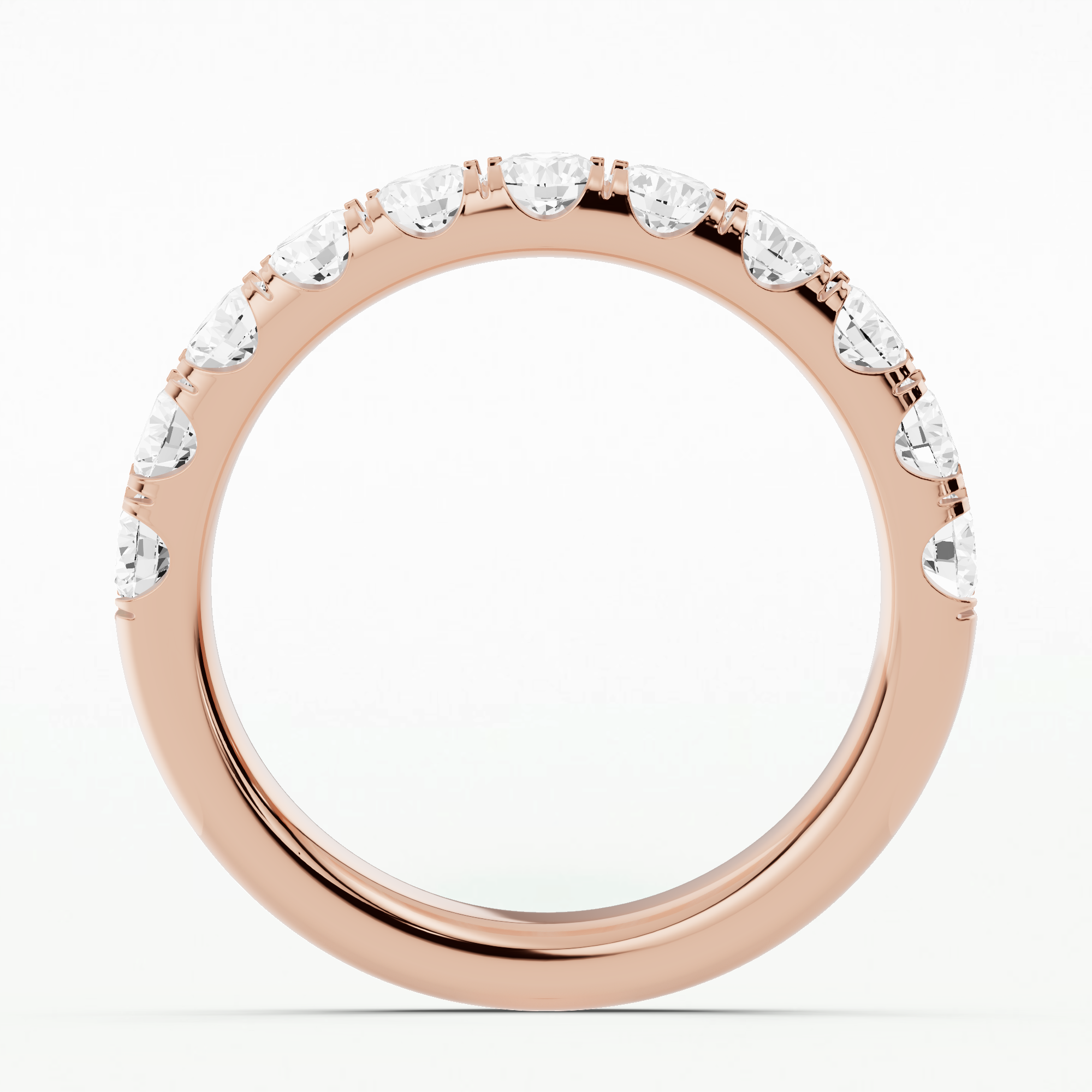 Isabel Lab Grown Diamond Half Eternity Band-Round
