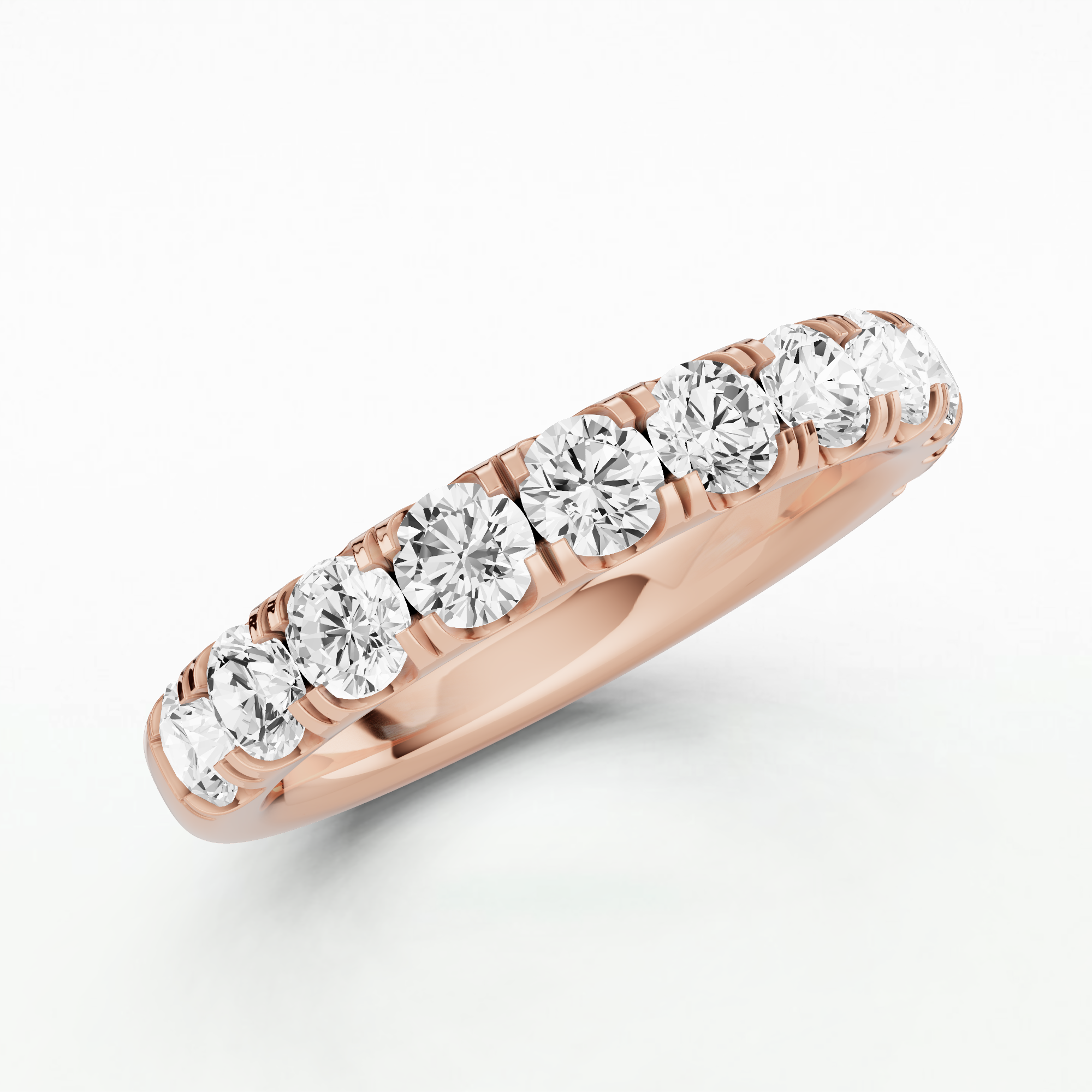 Isabel Lab Grown Diamond Half Eternity Band-Round