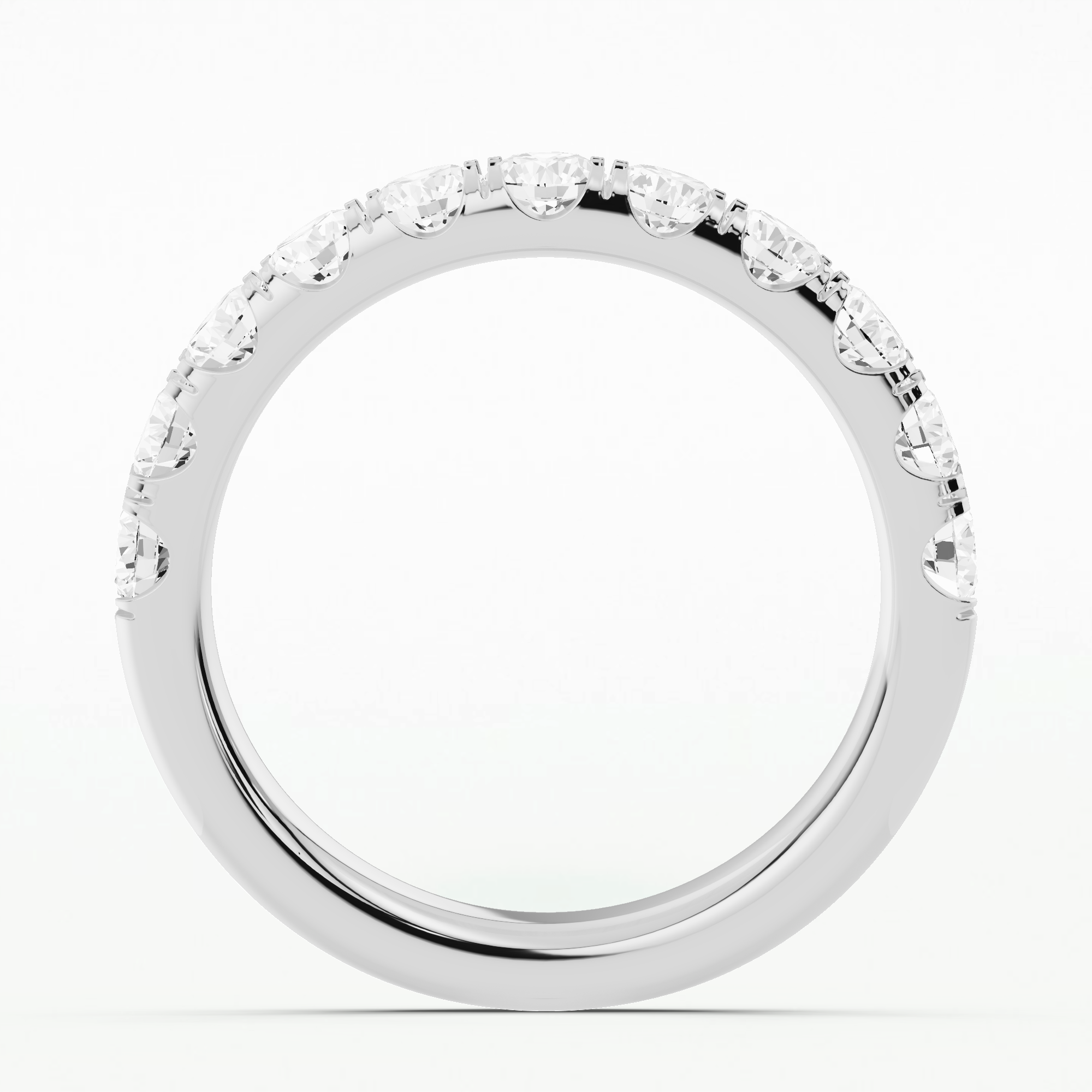 Isabel Lab Grown Diamond Half Eternity Band-Round