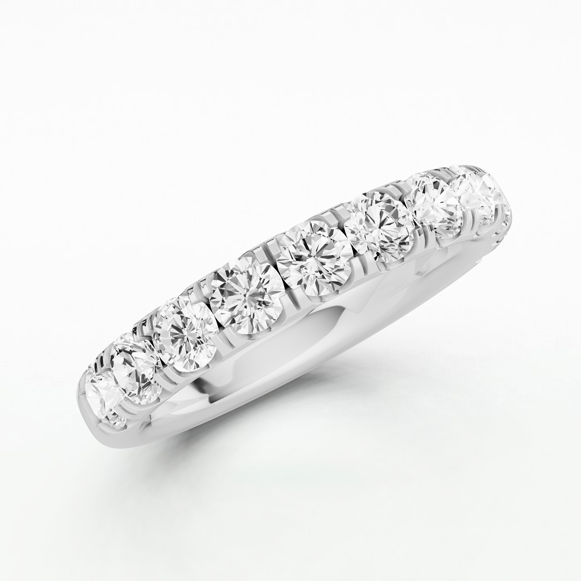 Isabel Lab Grown Diamond Half Eternity Band-Round
