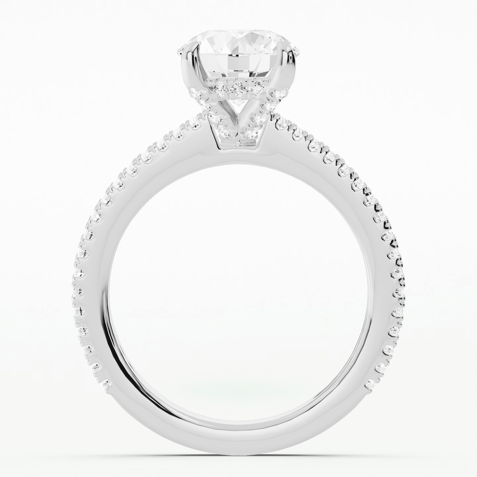 Sweet Duet Solitaire Ring-Round