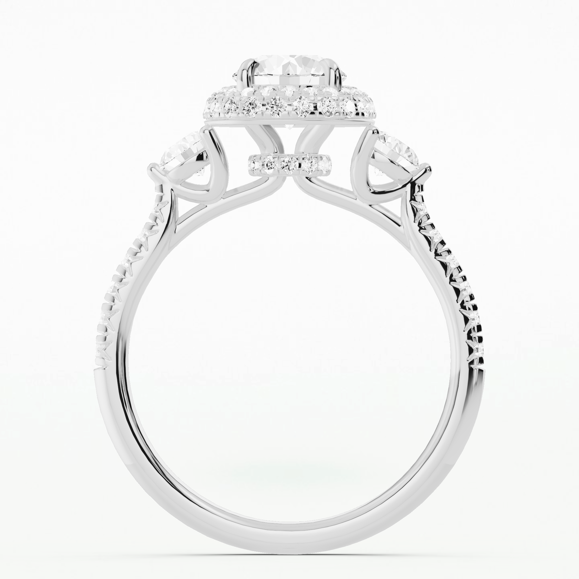 Nina Solitaire Diamond Ring-Round