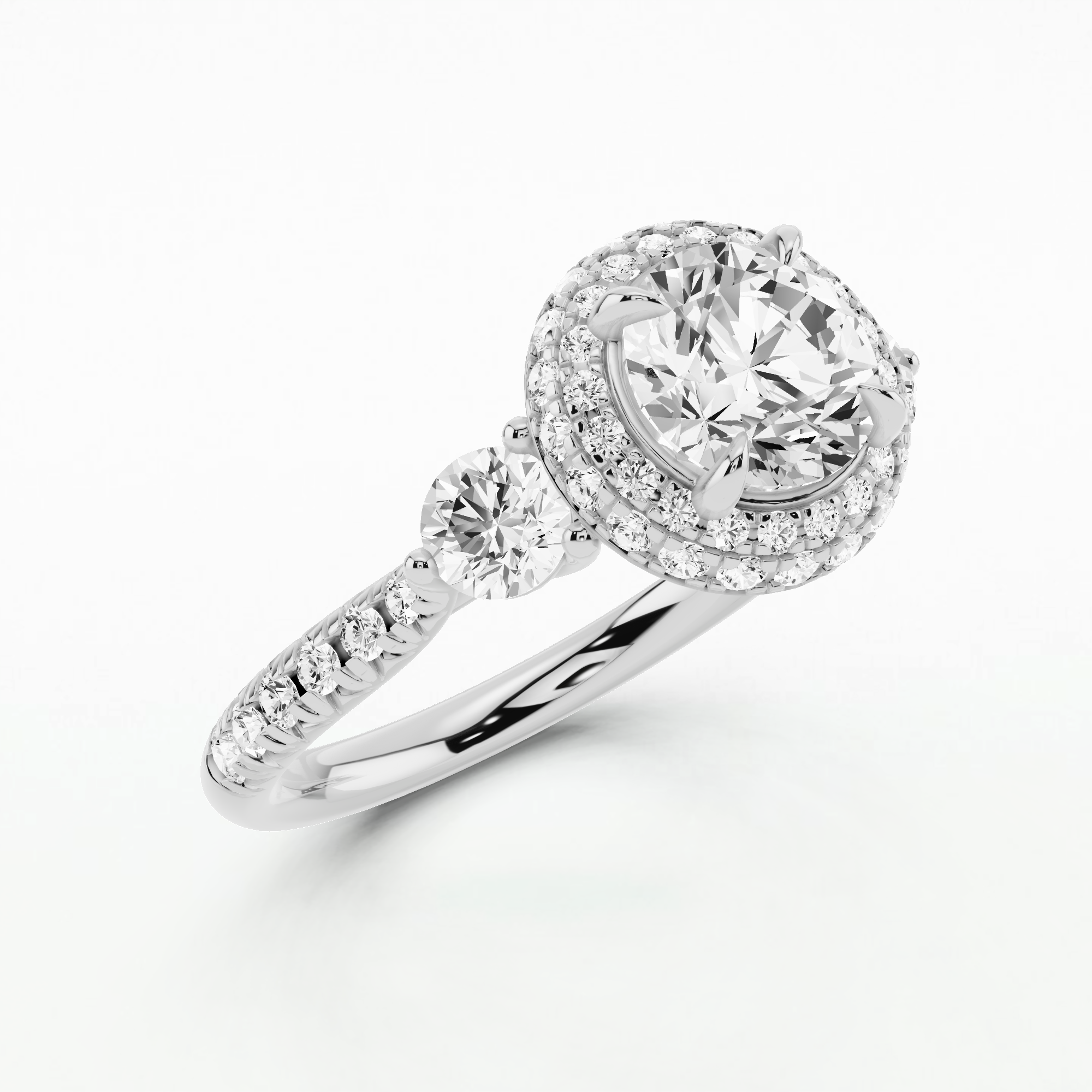 Nina Solitaire Diamond Ring-Round