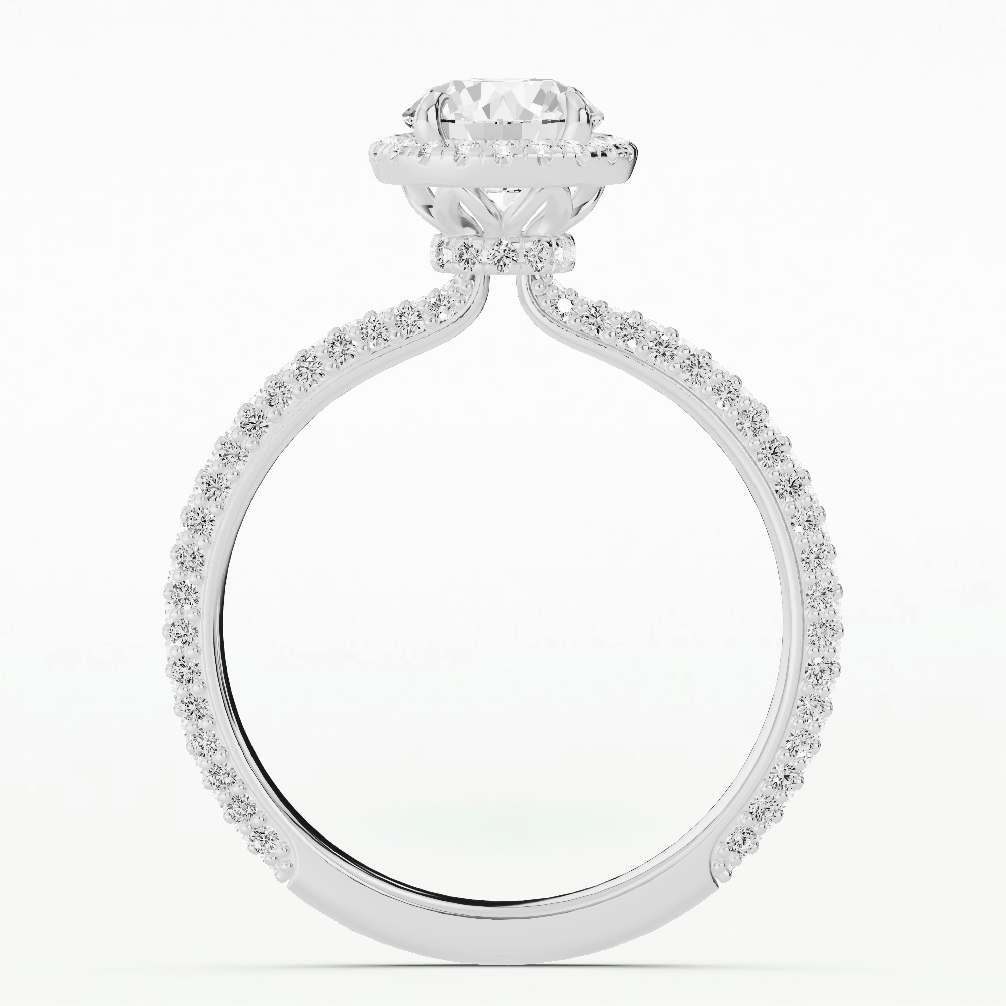 Ares Solitaire Diamond Ring-Round
