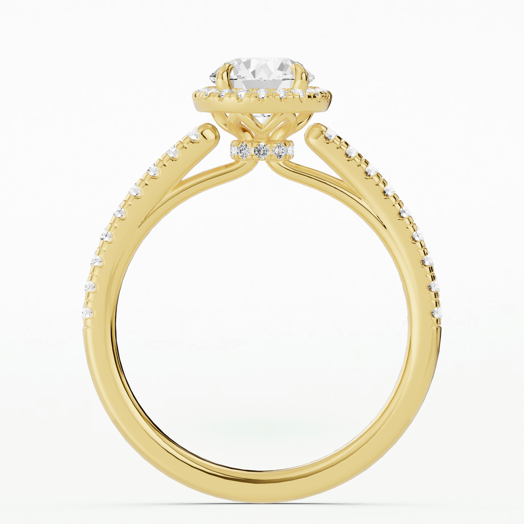 Sierra Solitaire Diamond Ring-Round