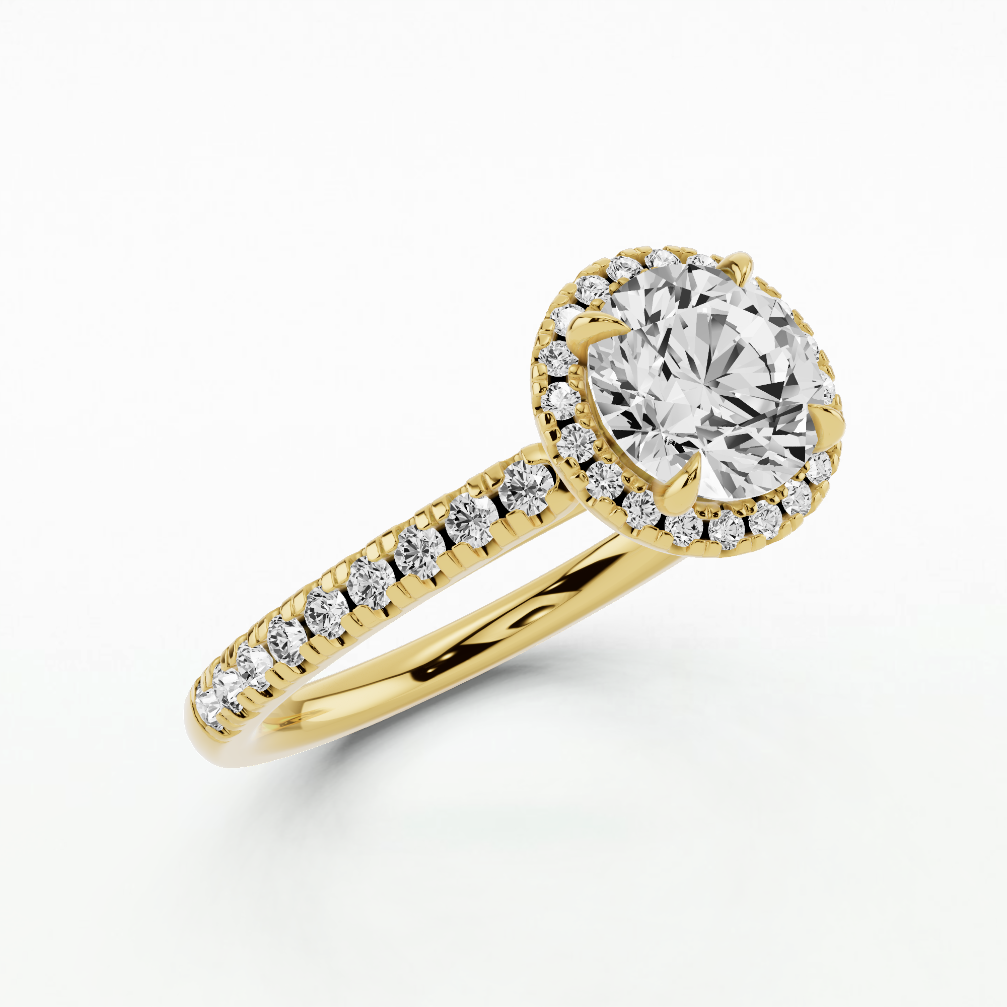 Sierra Solitaire Diamond Ring-Round