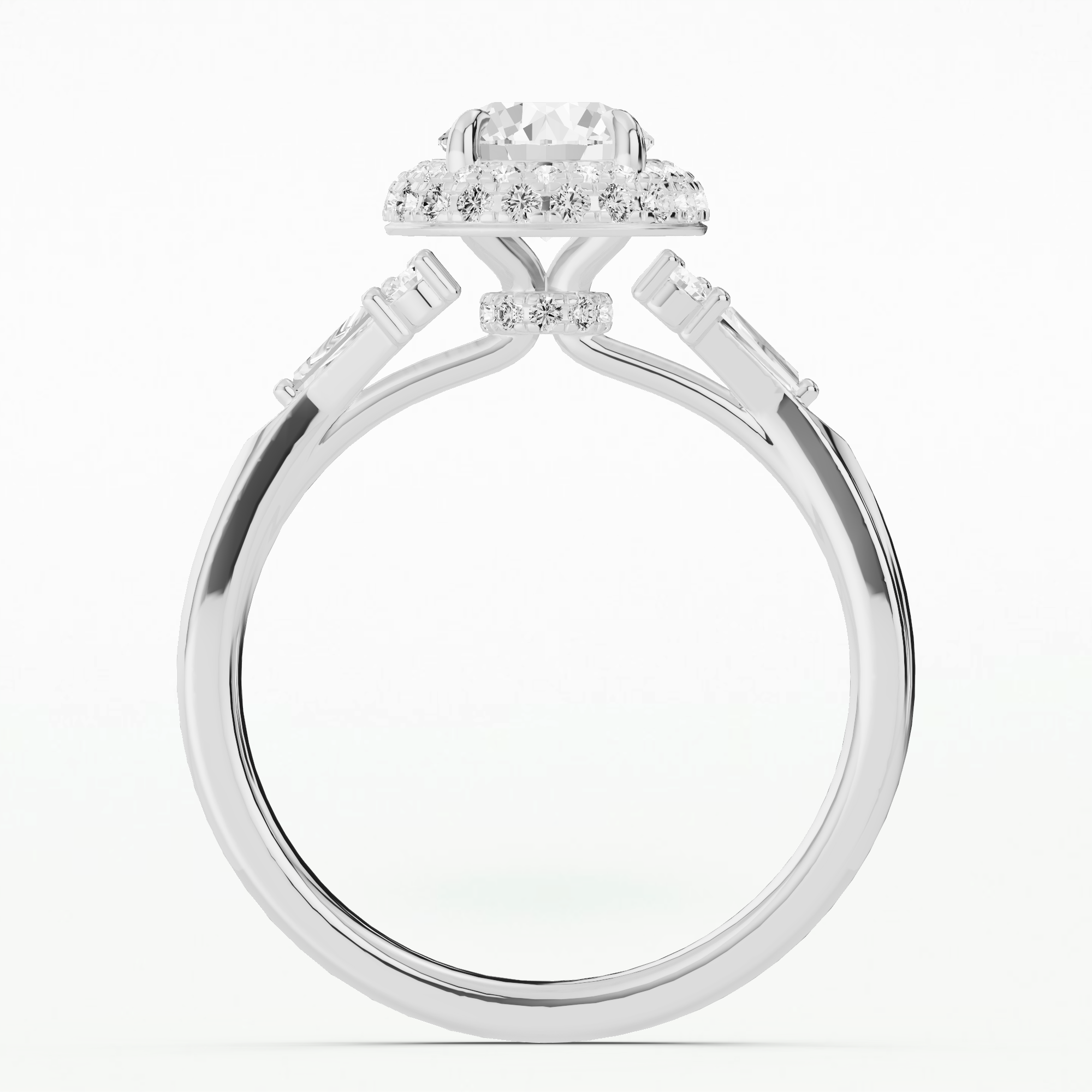 Celeste Solitaire Ring-Round
