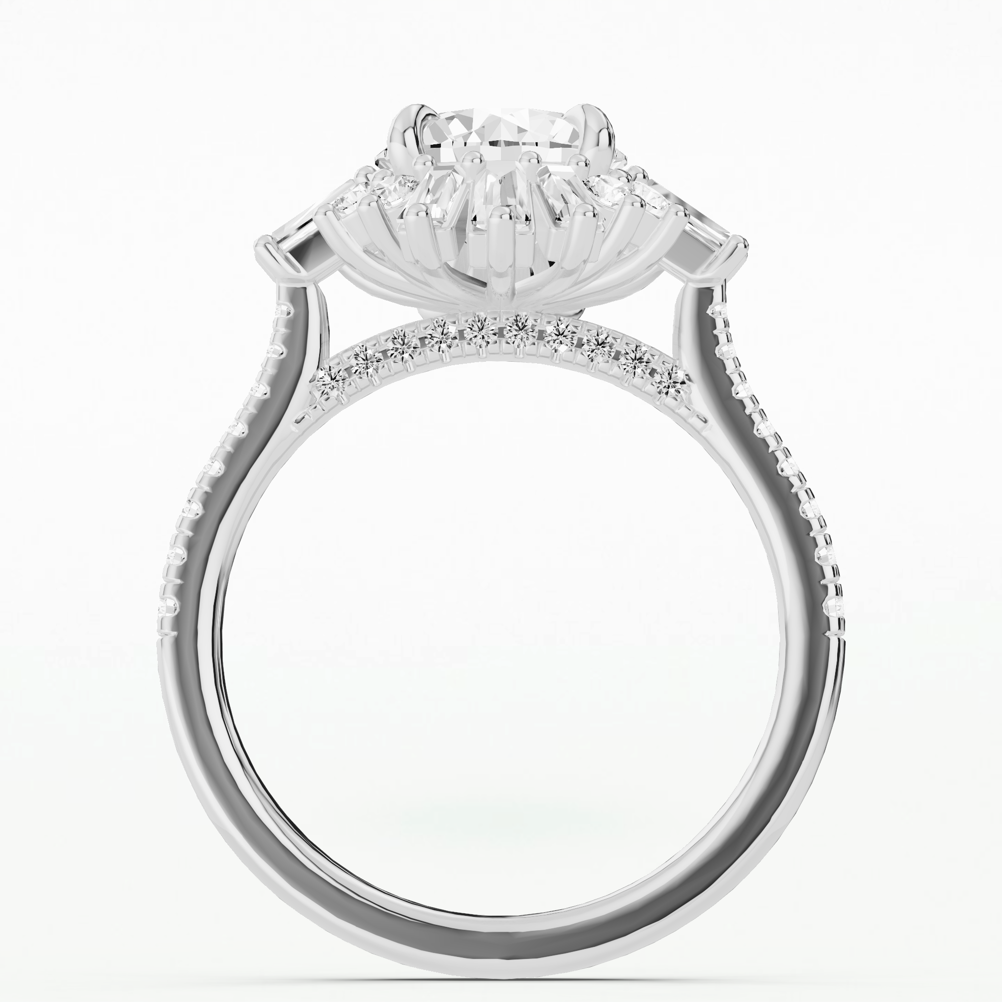 Dawn Solitaire Diamond Ring-Round
