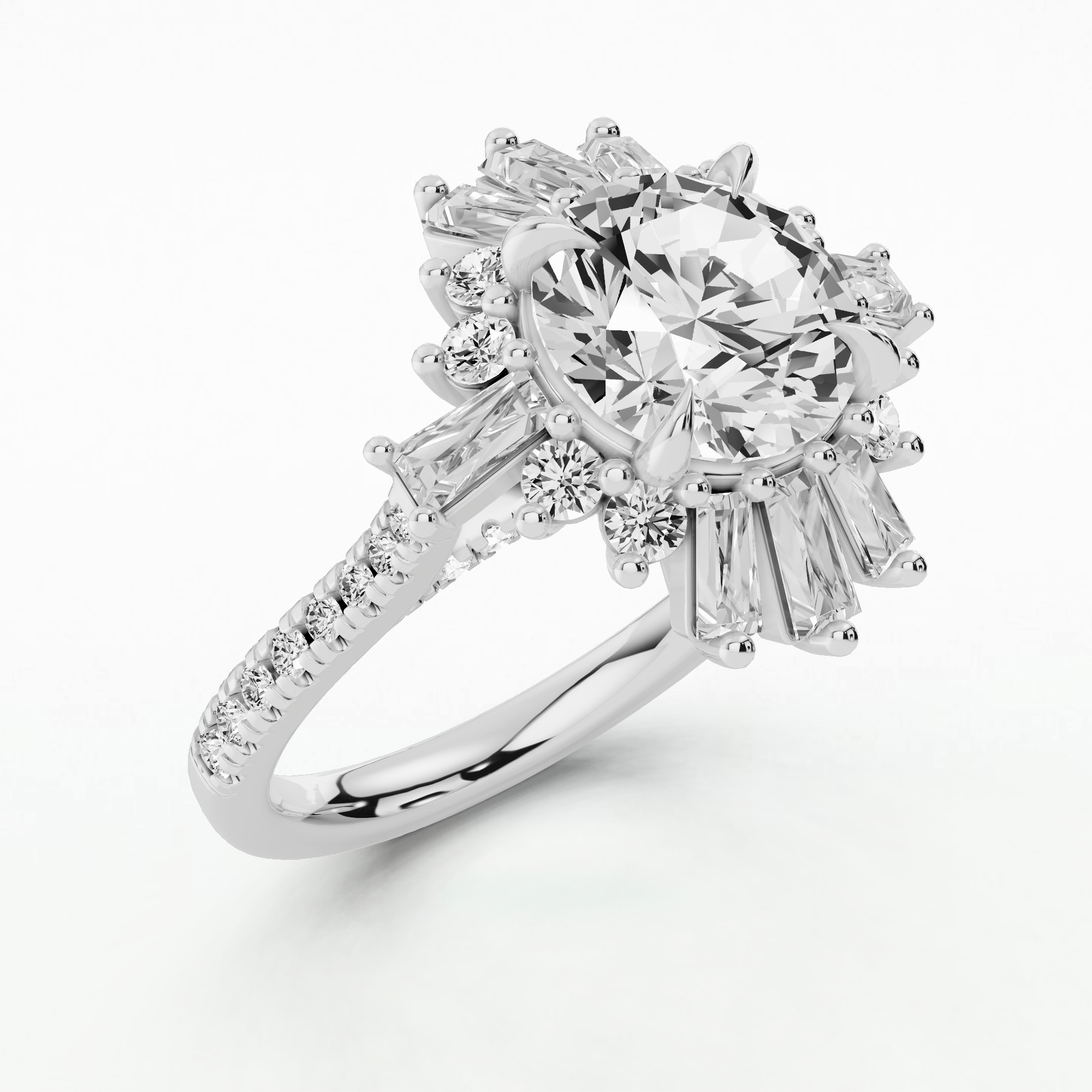 Dawn Solitaire Diamond Ring-Round