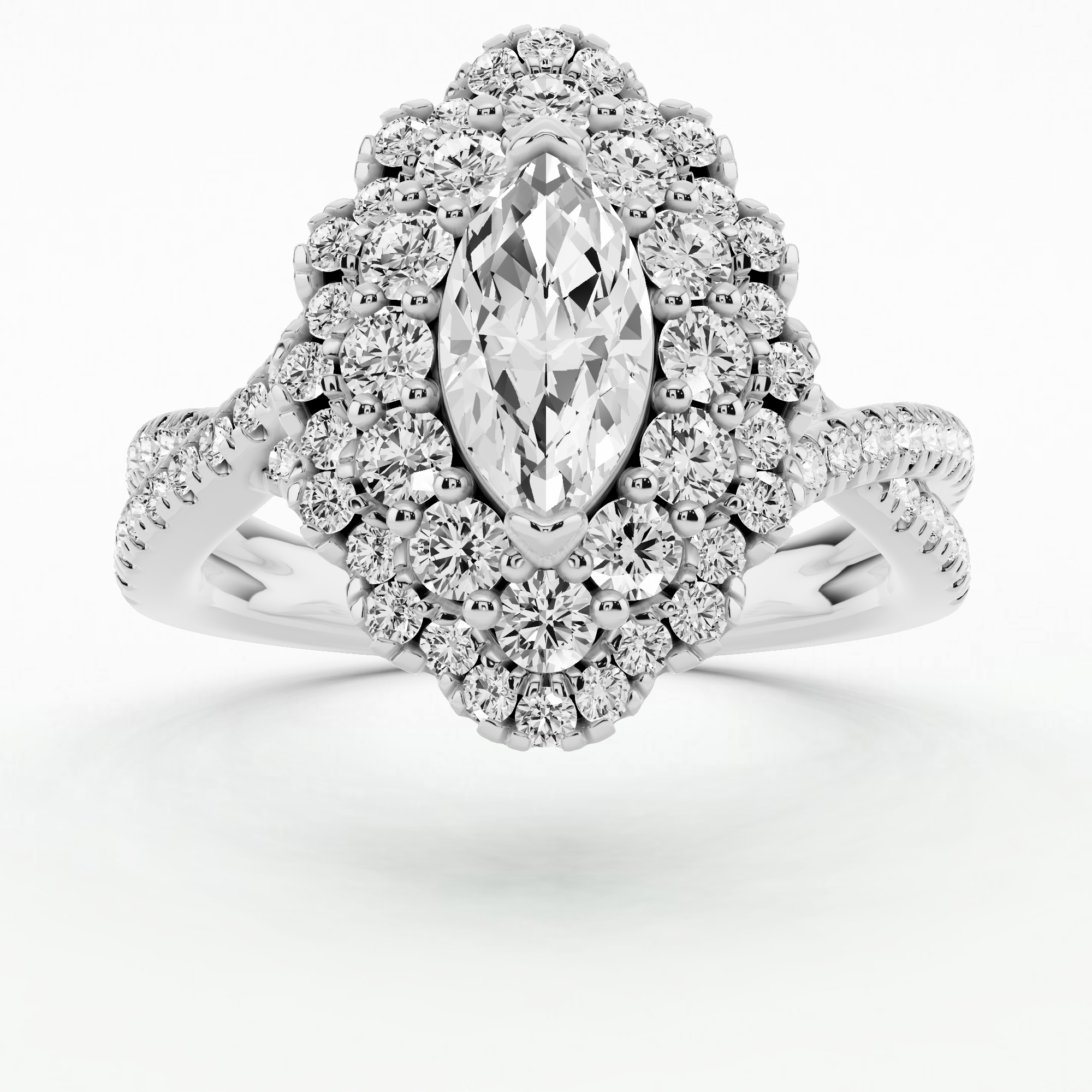 Dewlight Bloom Pendant - Marquise