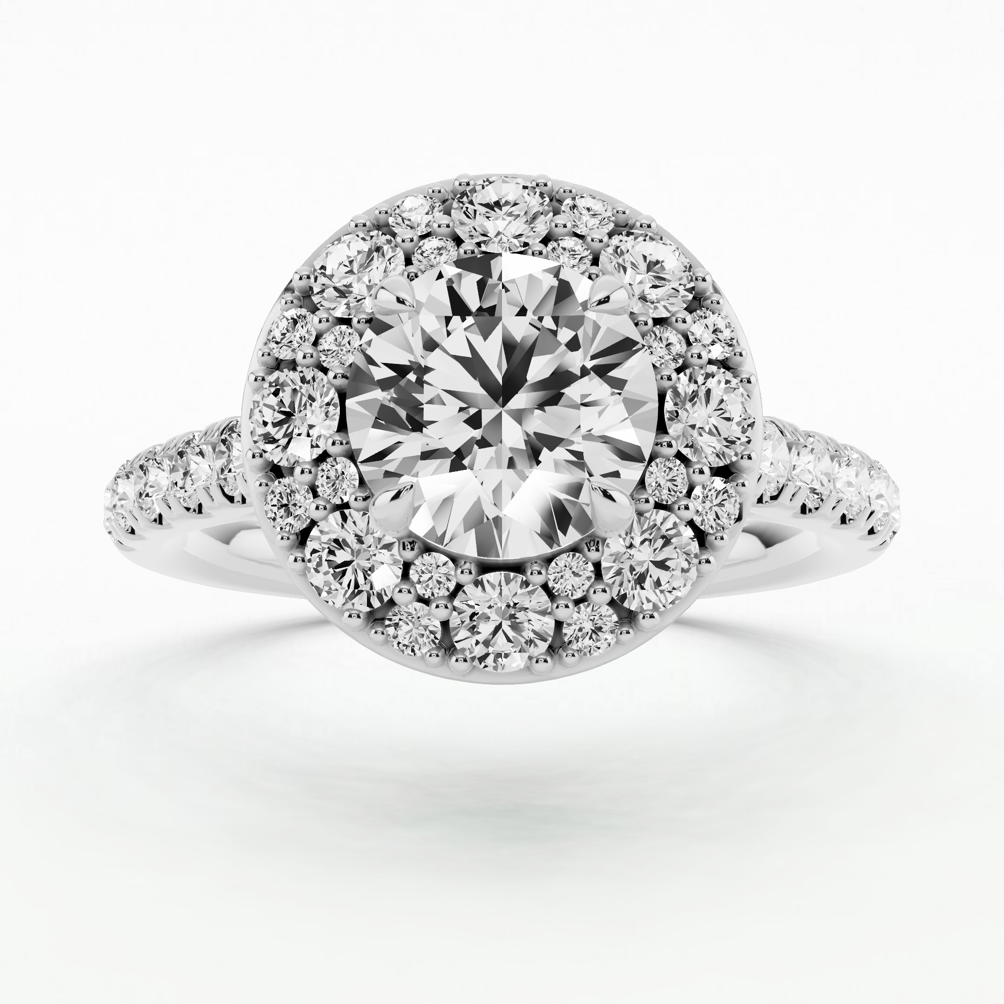 Halo Bloom Ring - Round