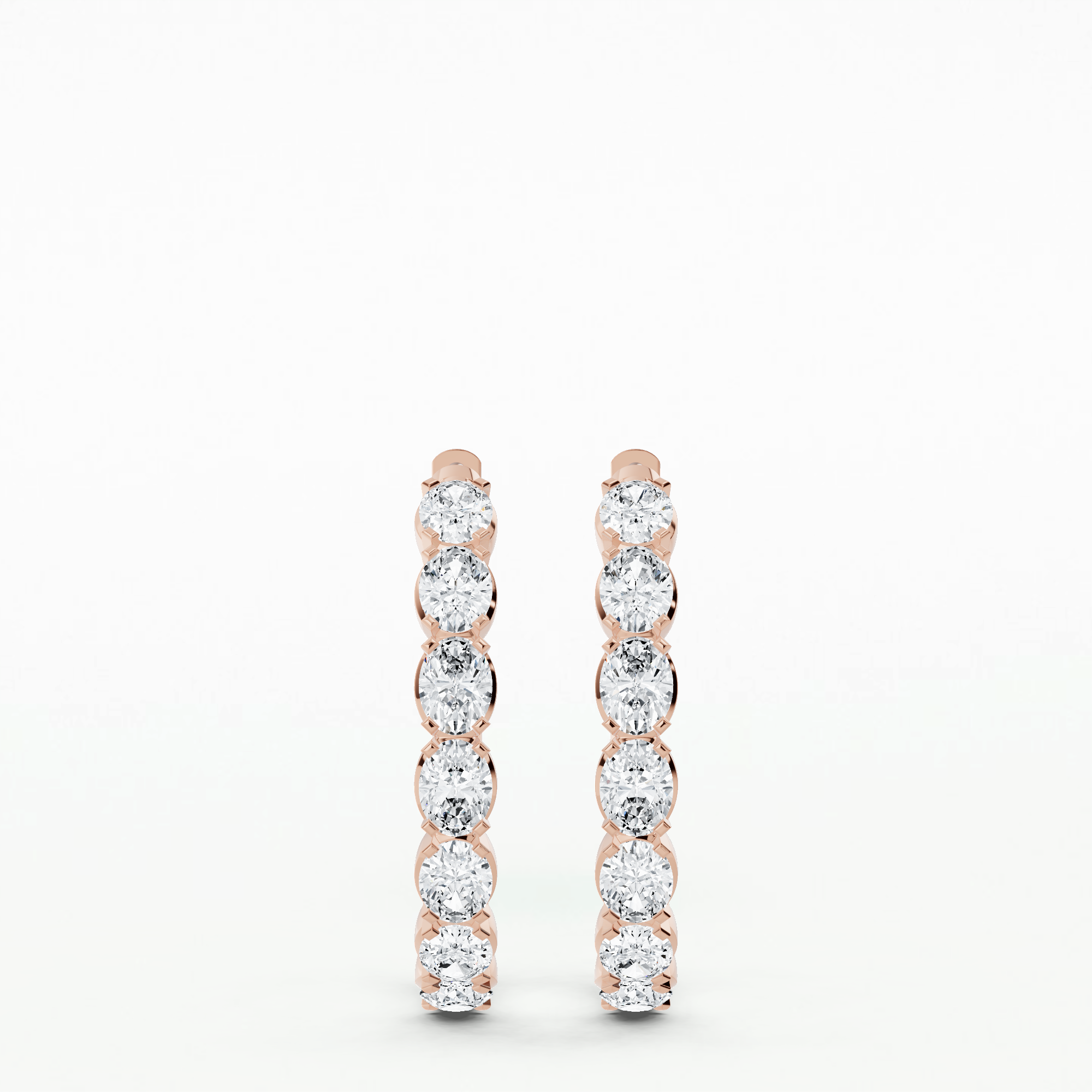 Ophelia Lab Grown Diamond Hoops-Oval