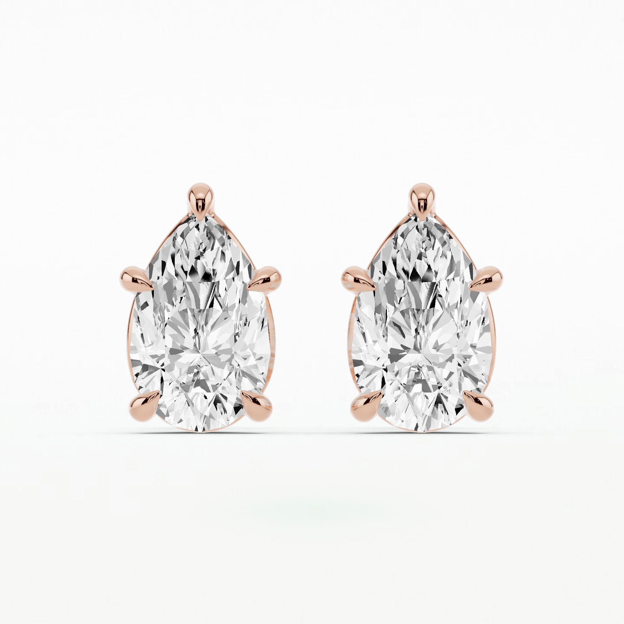 Buy Tara Solitaire Studs-Pear at Best Price