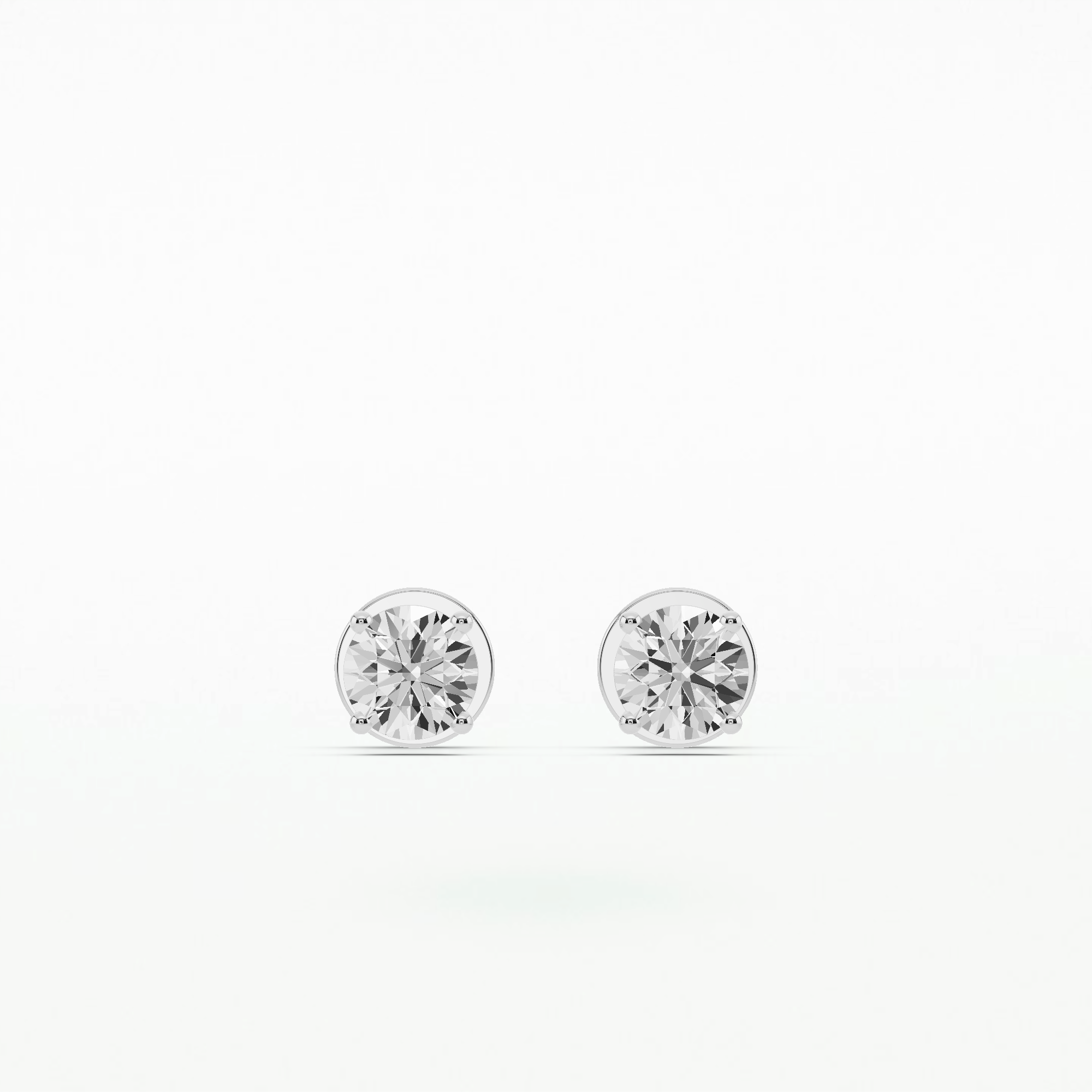 Vienna Solitaire Diamond Studs-Round
