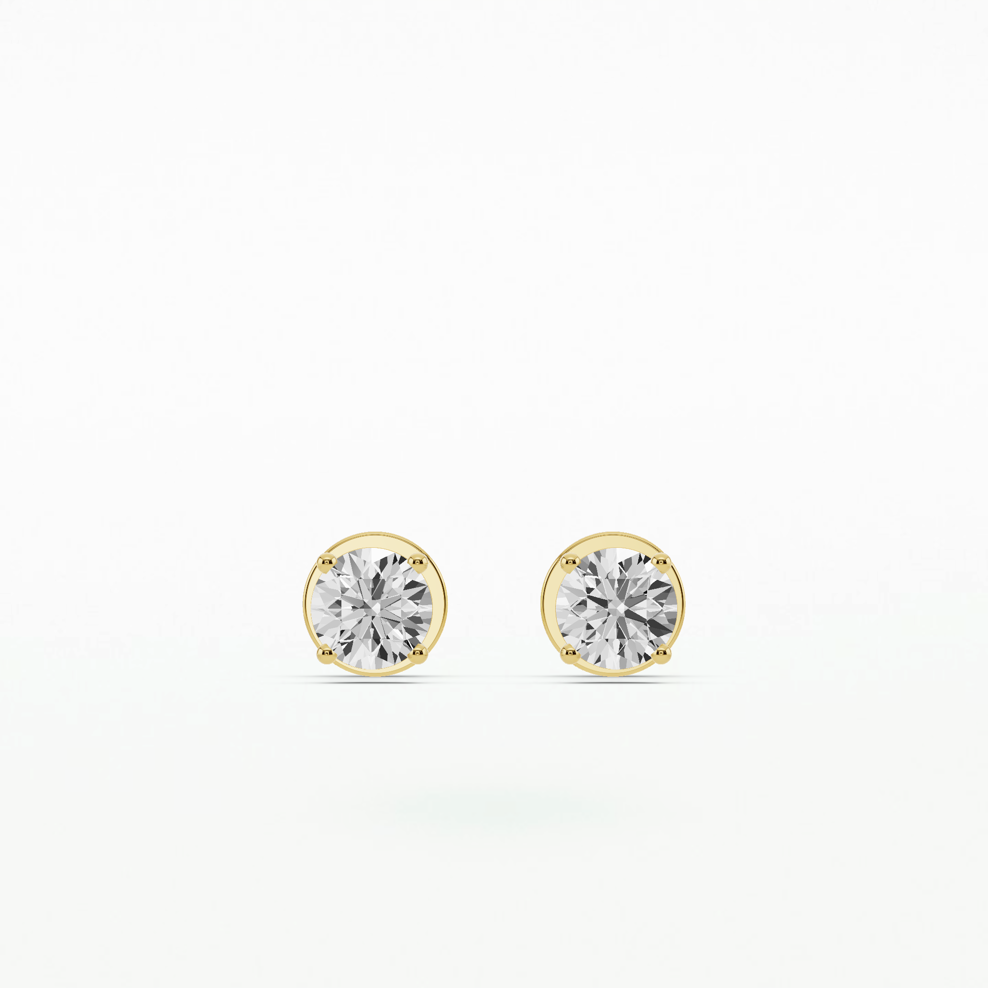 Vienna Solitaire Diamond Studs-Round