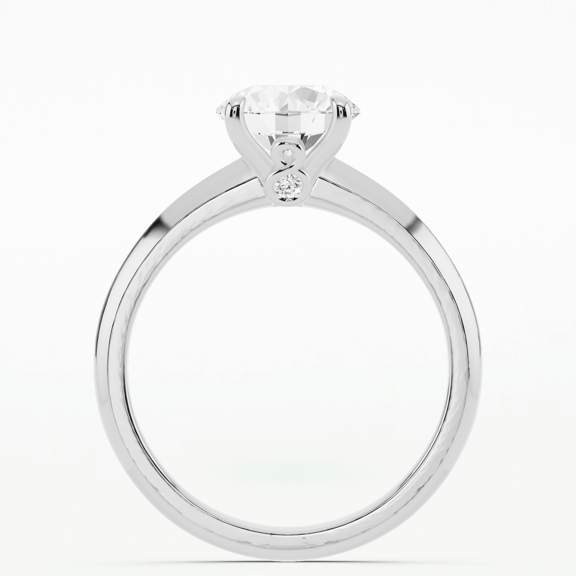 Serendipity Solitaire Diamond Ring-Round