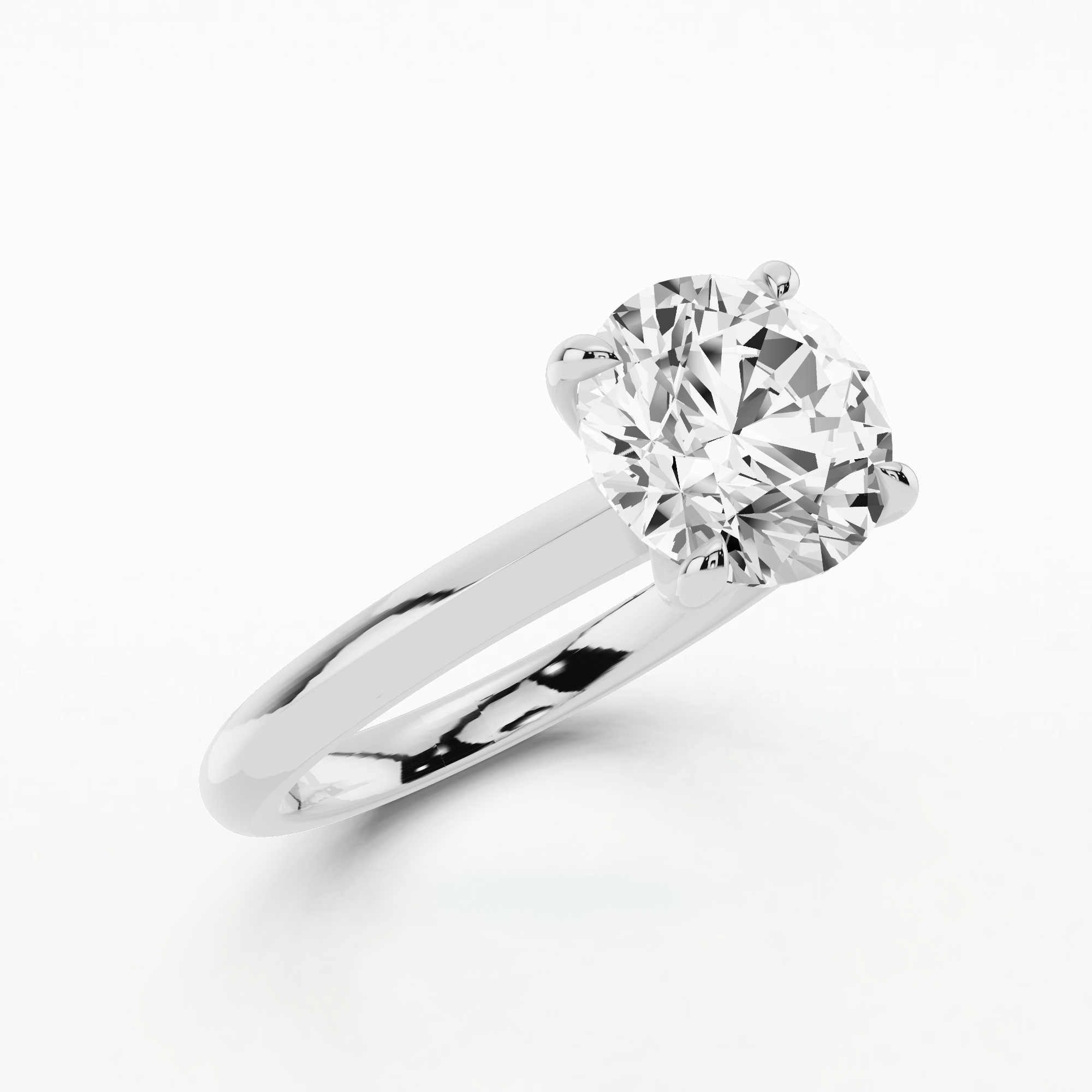 Serendipity Solitaire Diamond Ring-Round