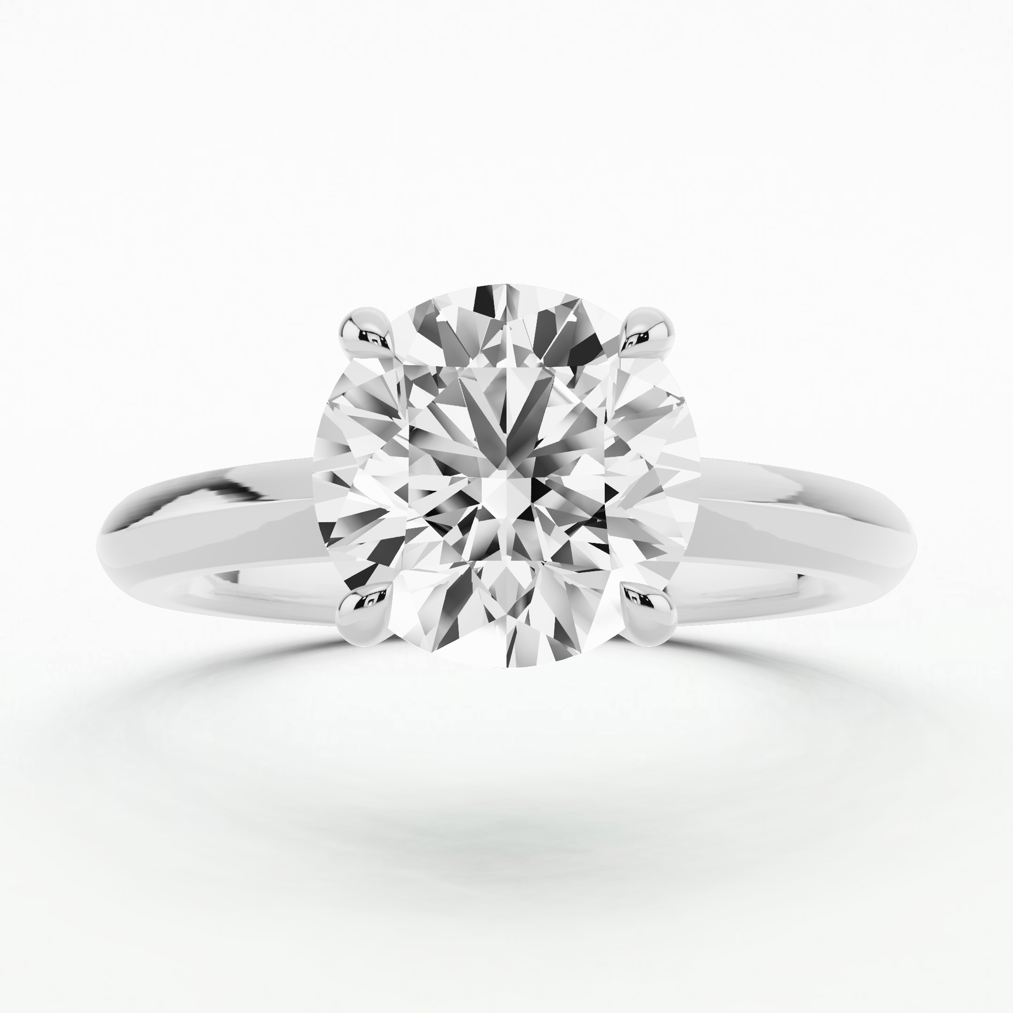 Serendipity Solitaire Diamond Ring-Round
