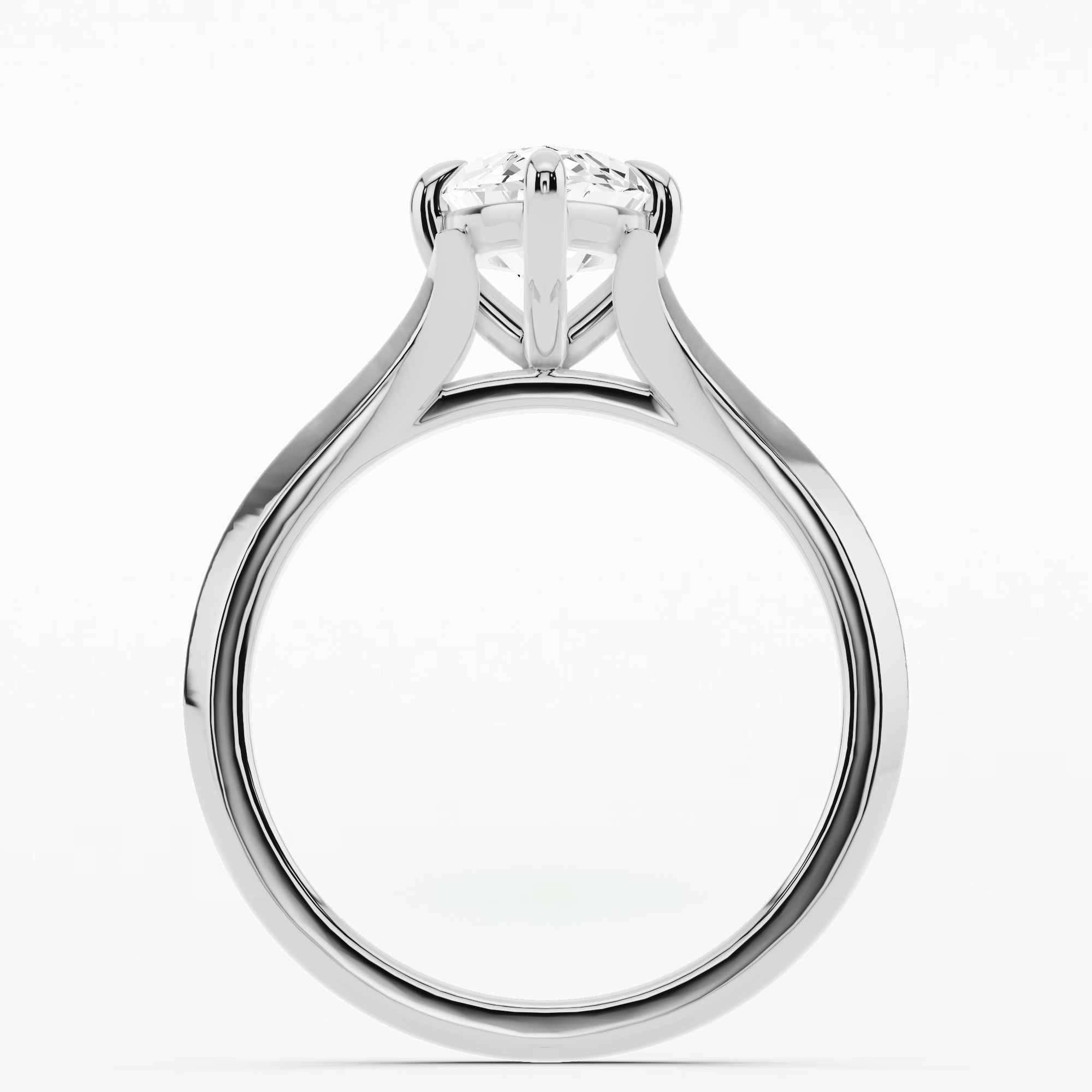 Radiant Whisper Solitaire Diamond Ring-Marquise
