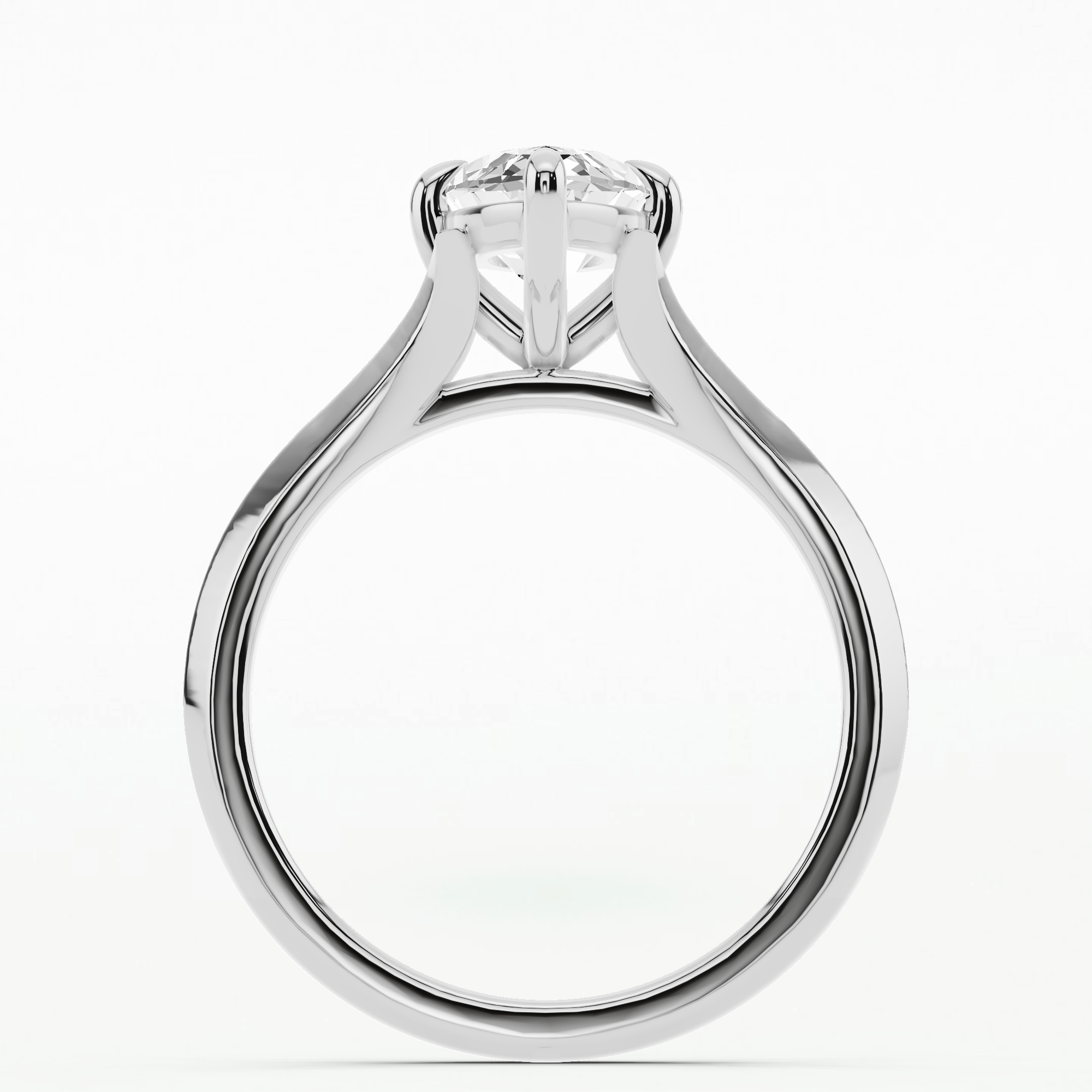 Radiant Whisper Solitaire Diamond Ring - Marquise