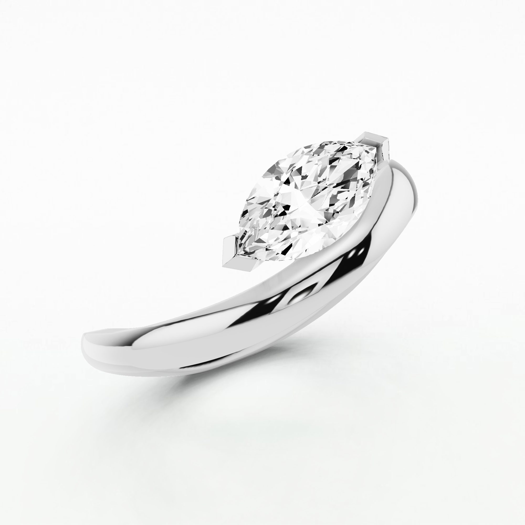 Shimmering Allure Ring-Marquise