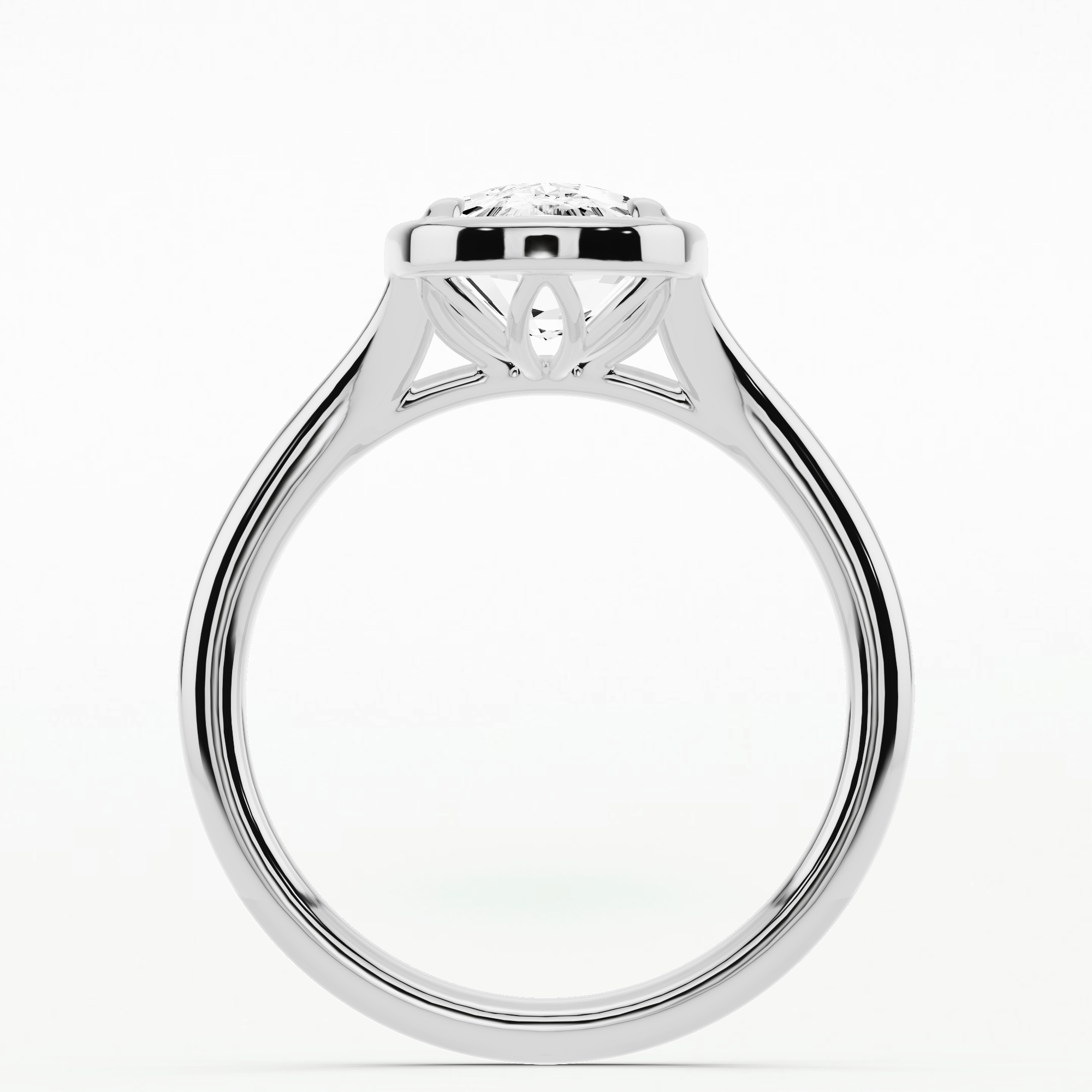 Love Story  Engagement Ring - Cushion