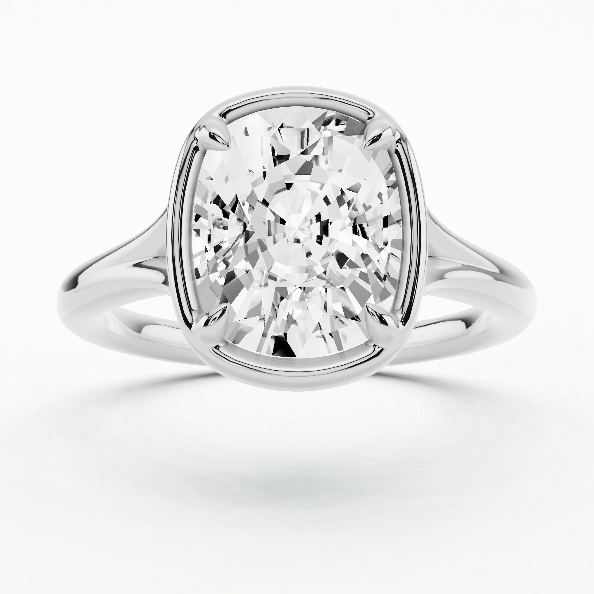 Love Story  Engagement Ring - Cushion