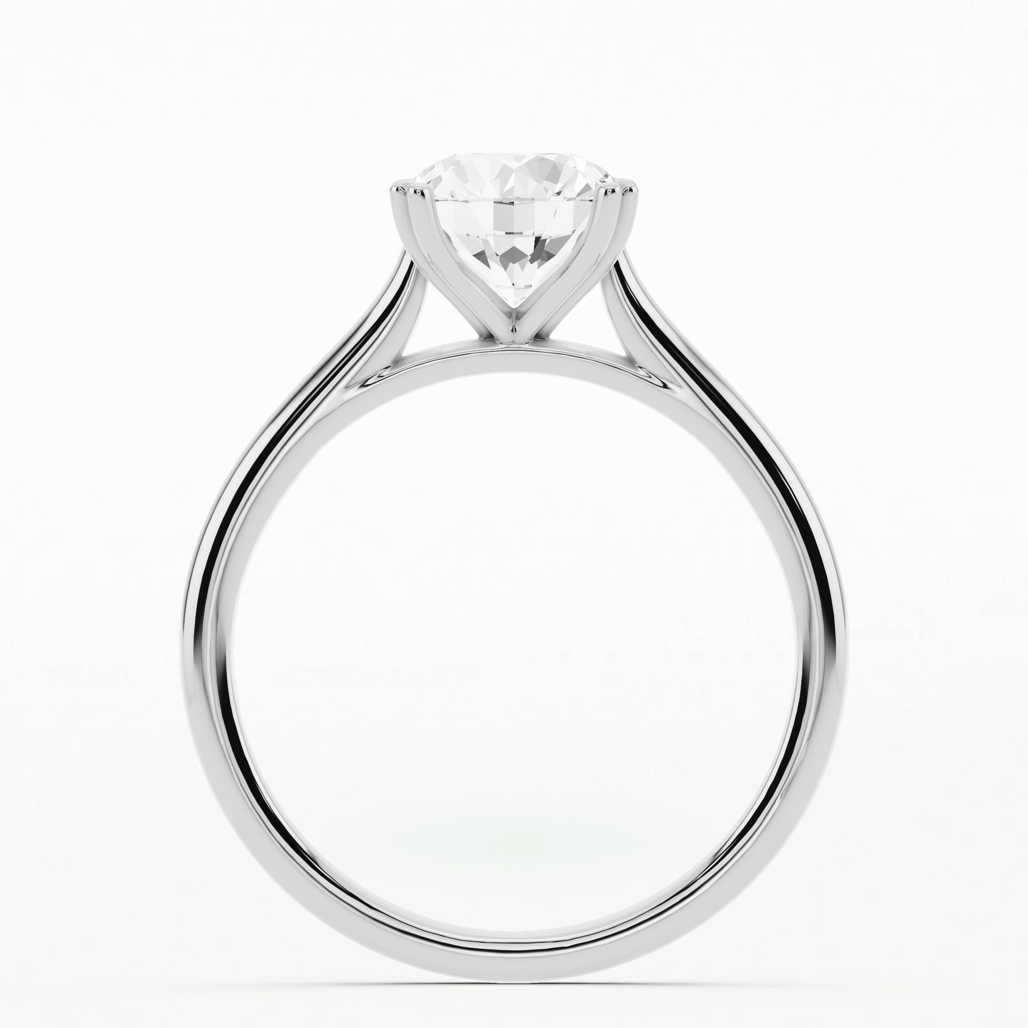 True Heart Solitaire Ring-Round