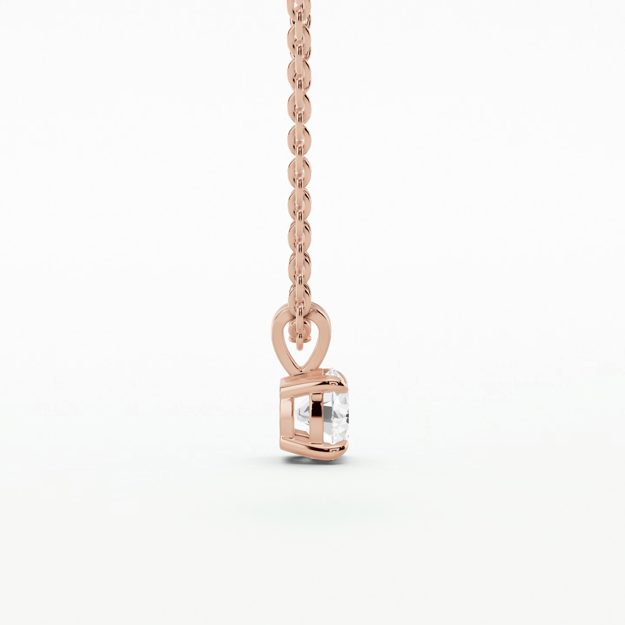 4 Prong Solitaire Pendant-Round
