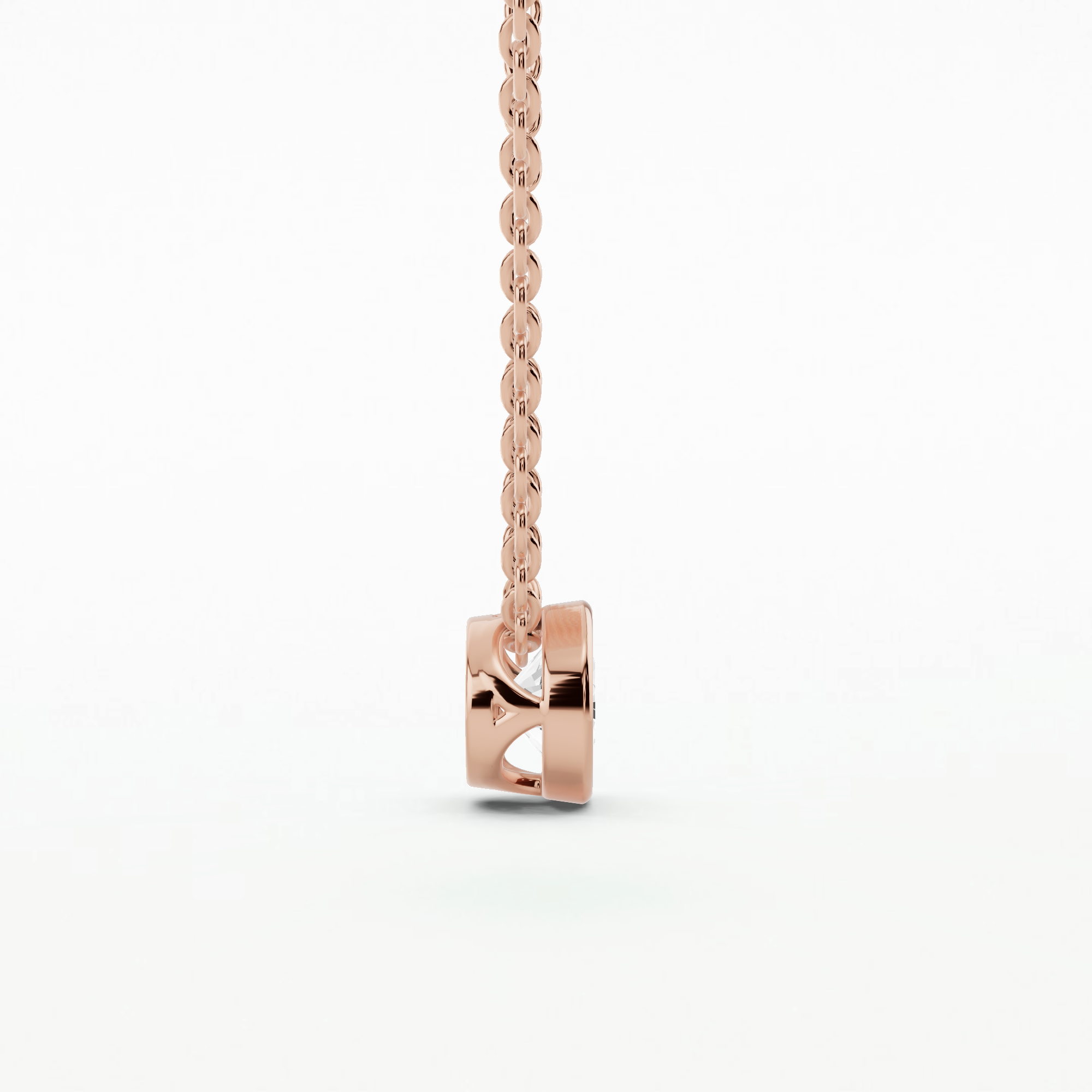 Bezel Set Pendant-Round