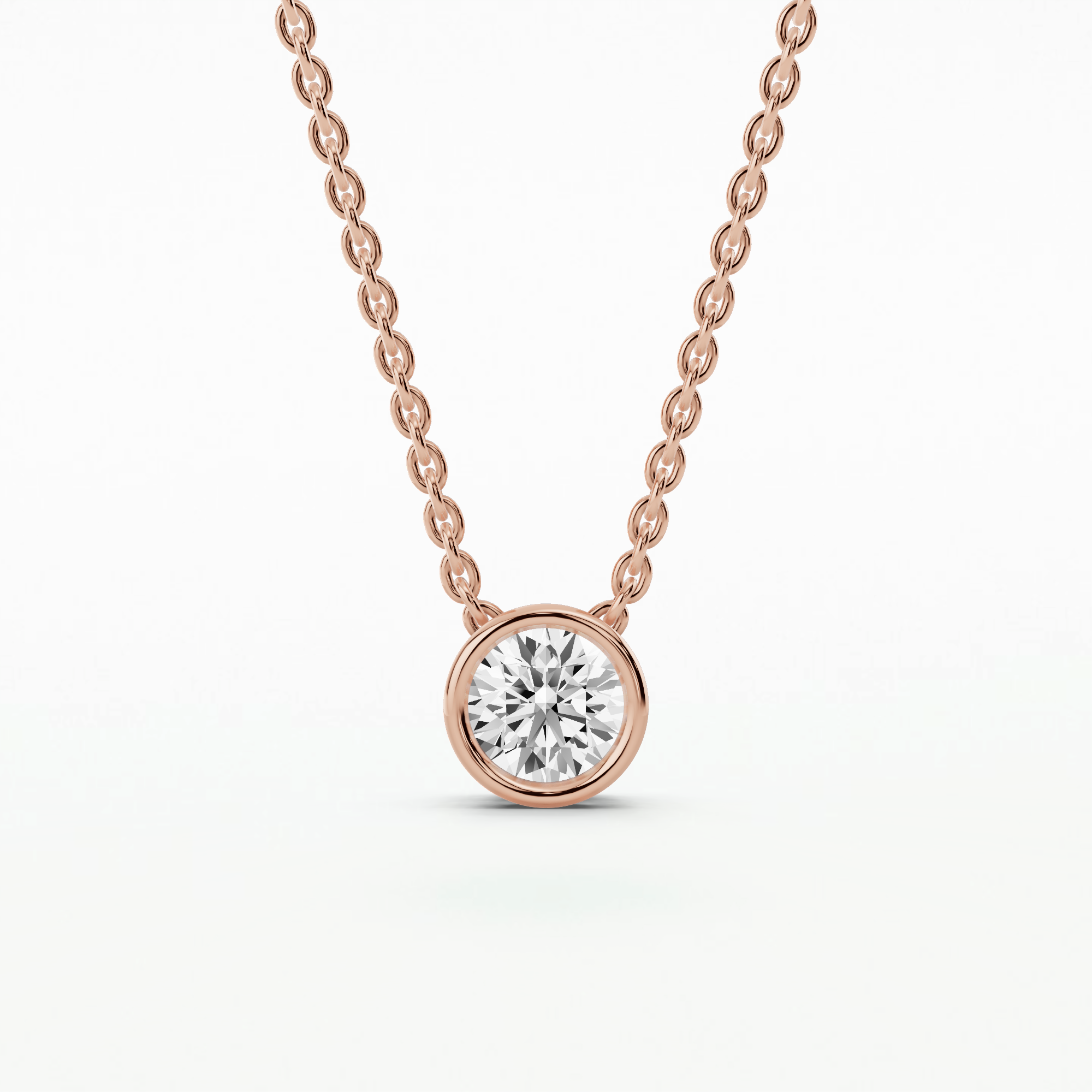 Bezel Set Pendant-Round