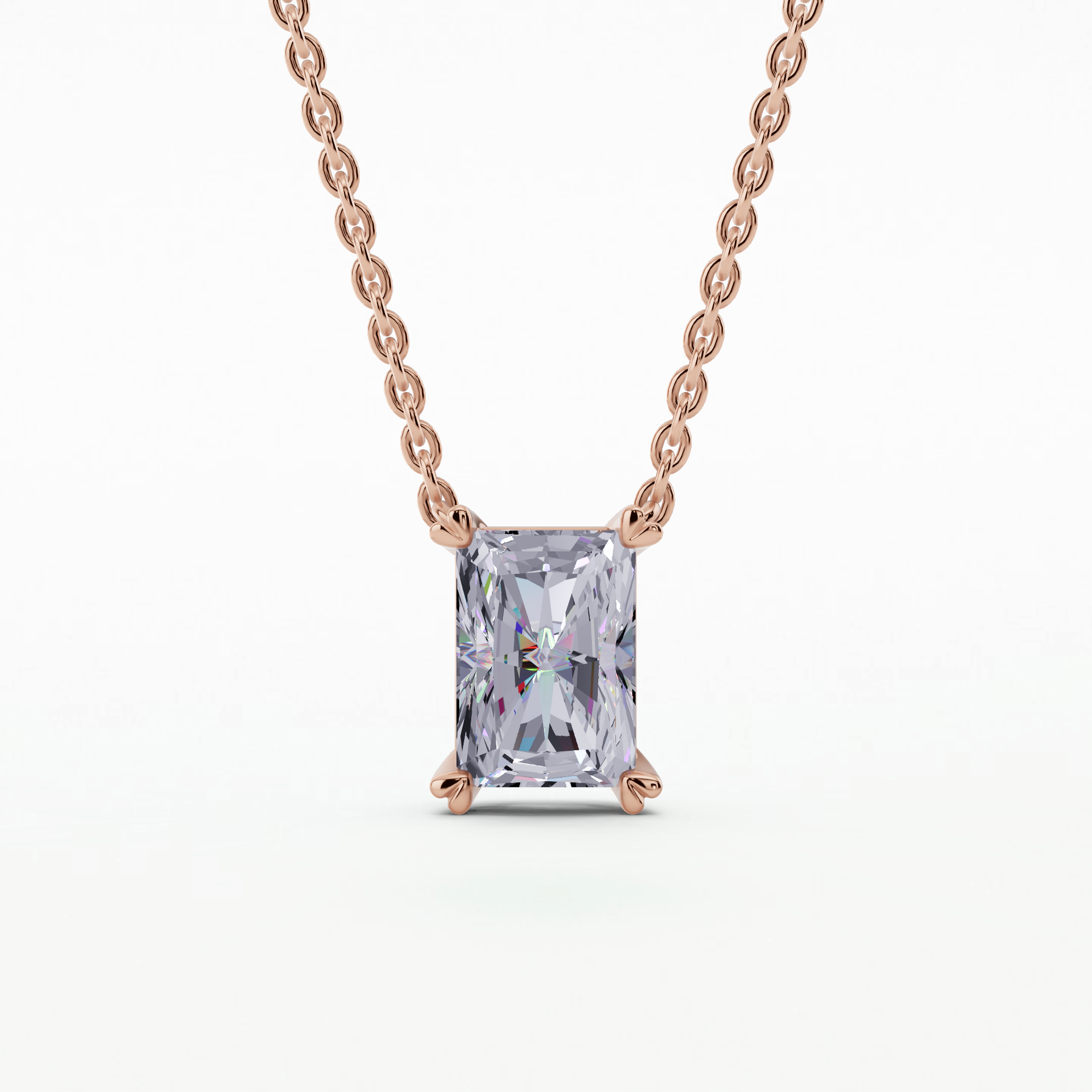 Nova Heart-Prong Solitaire Pendant-Radiant