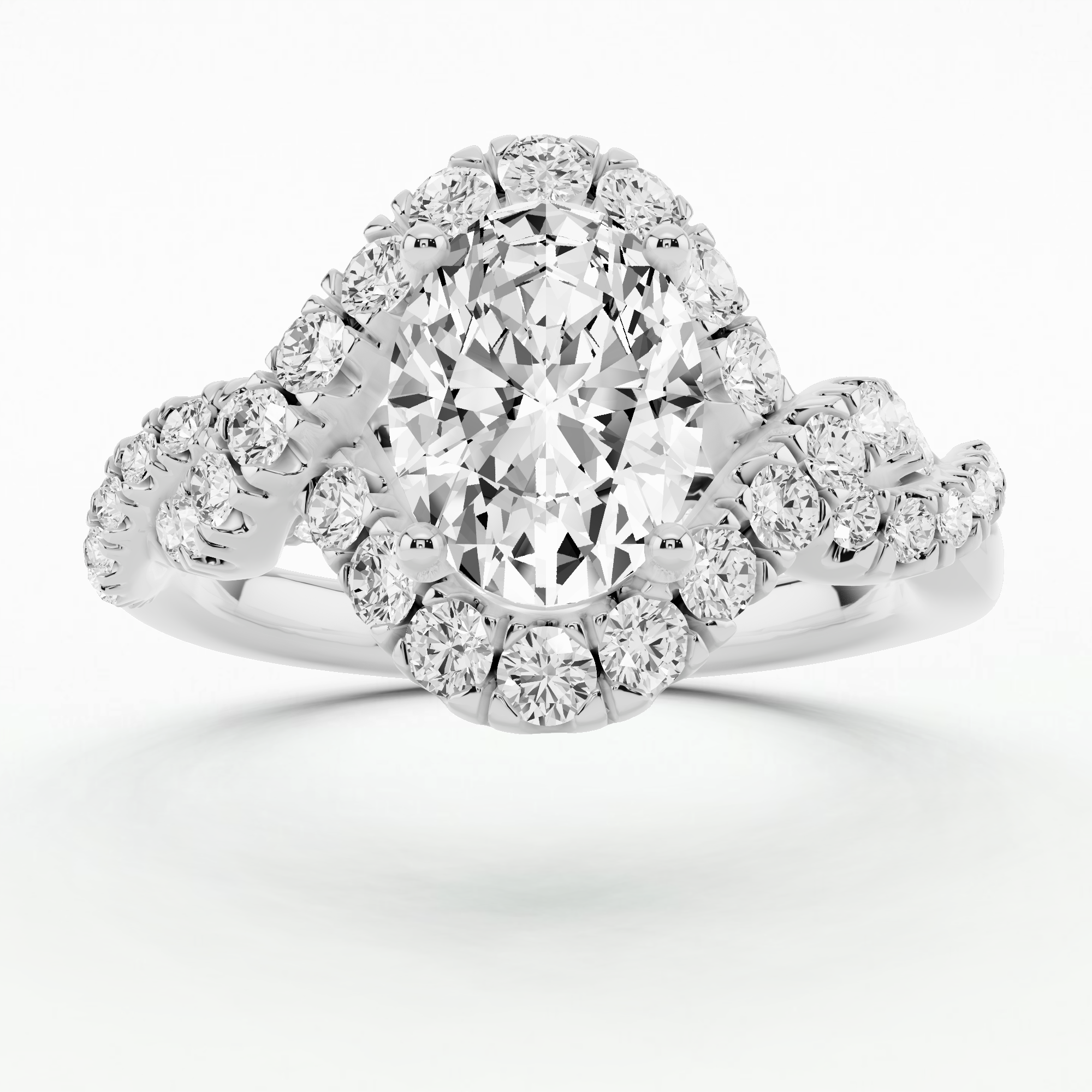 Regina Solitaire Ring-Oval
