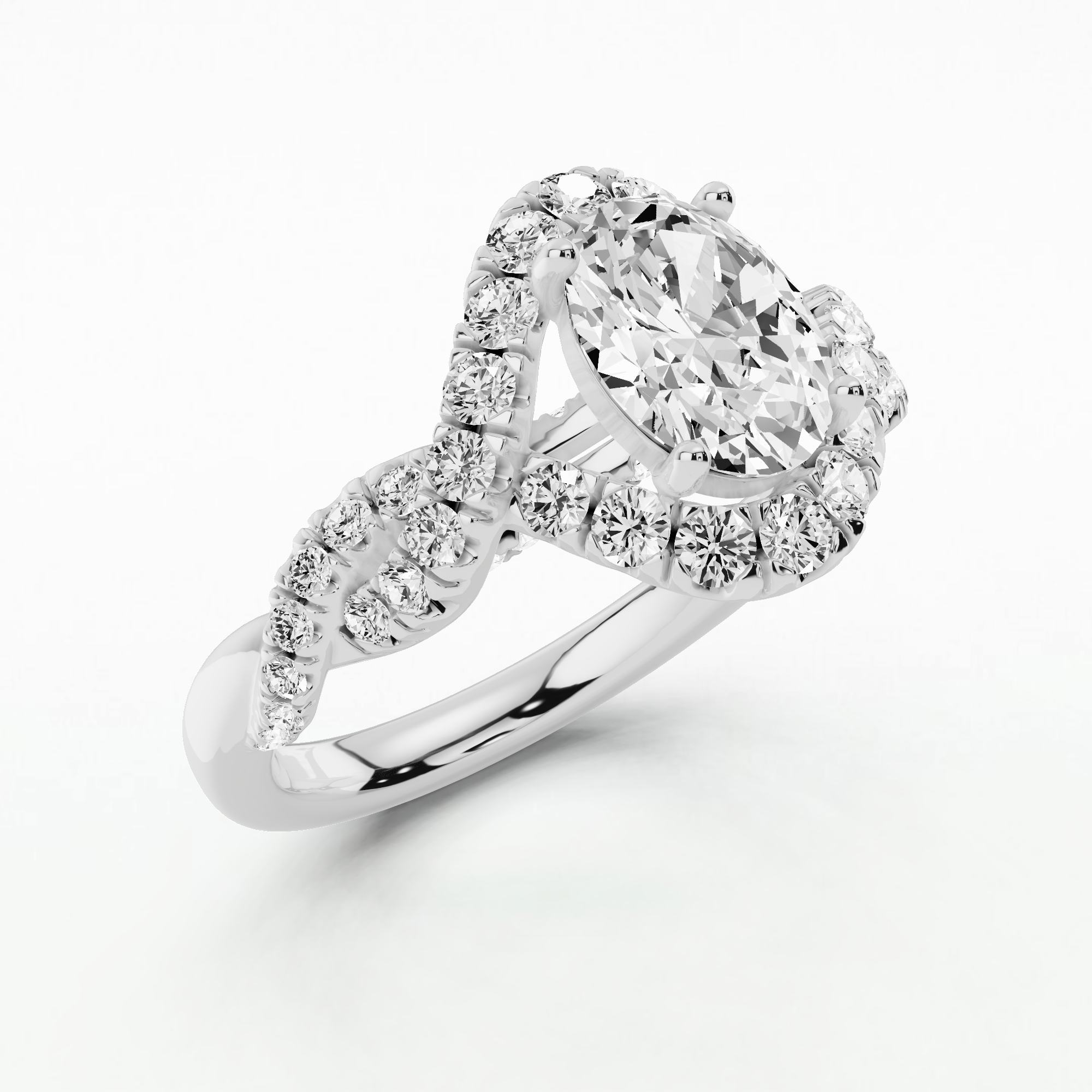 Regina Solitaire Ring-Oval
