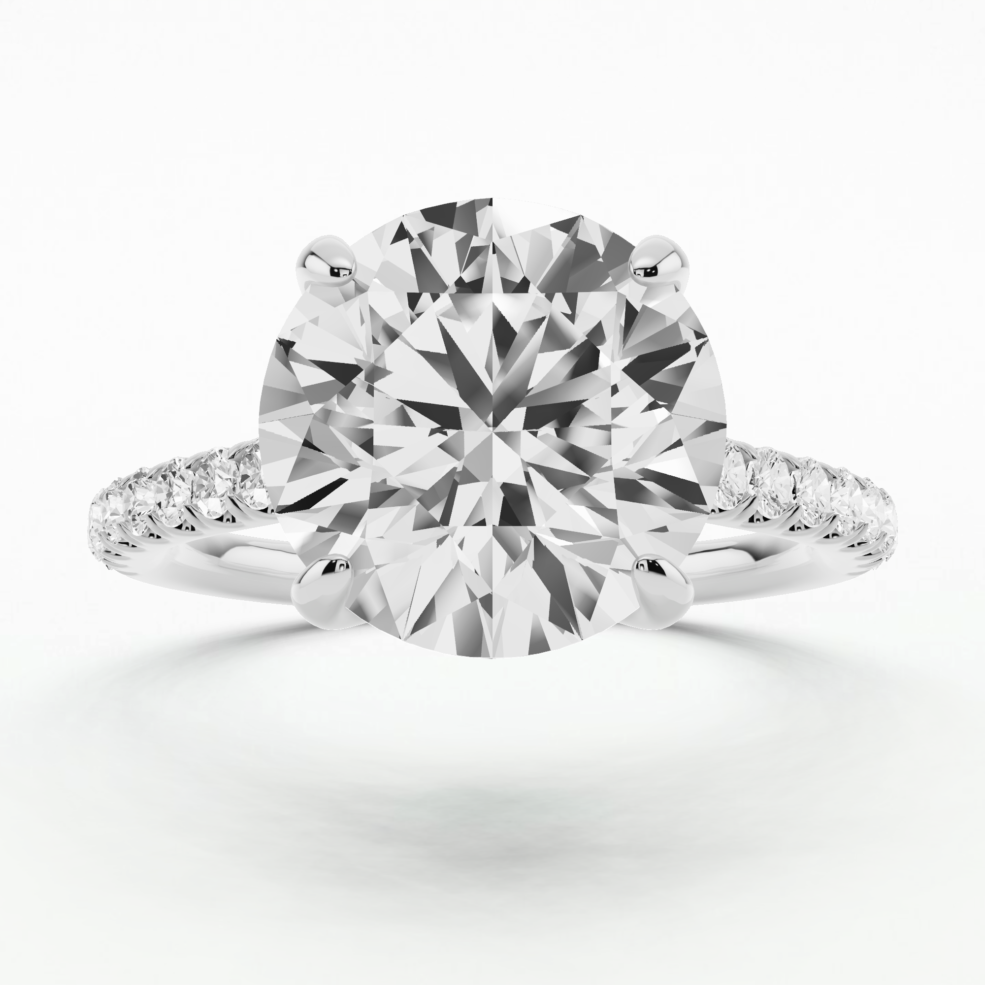 Hidden Tulip Solitaire Ring-Round