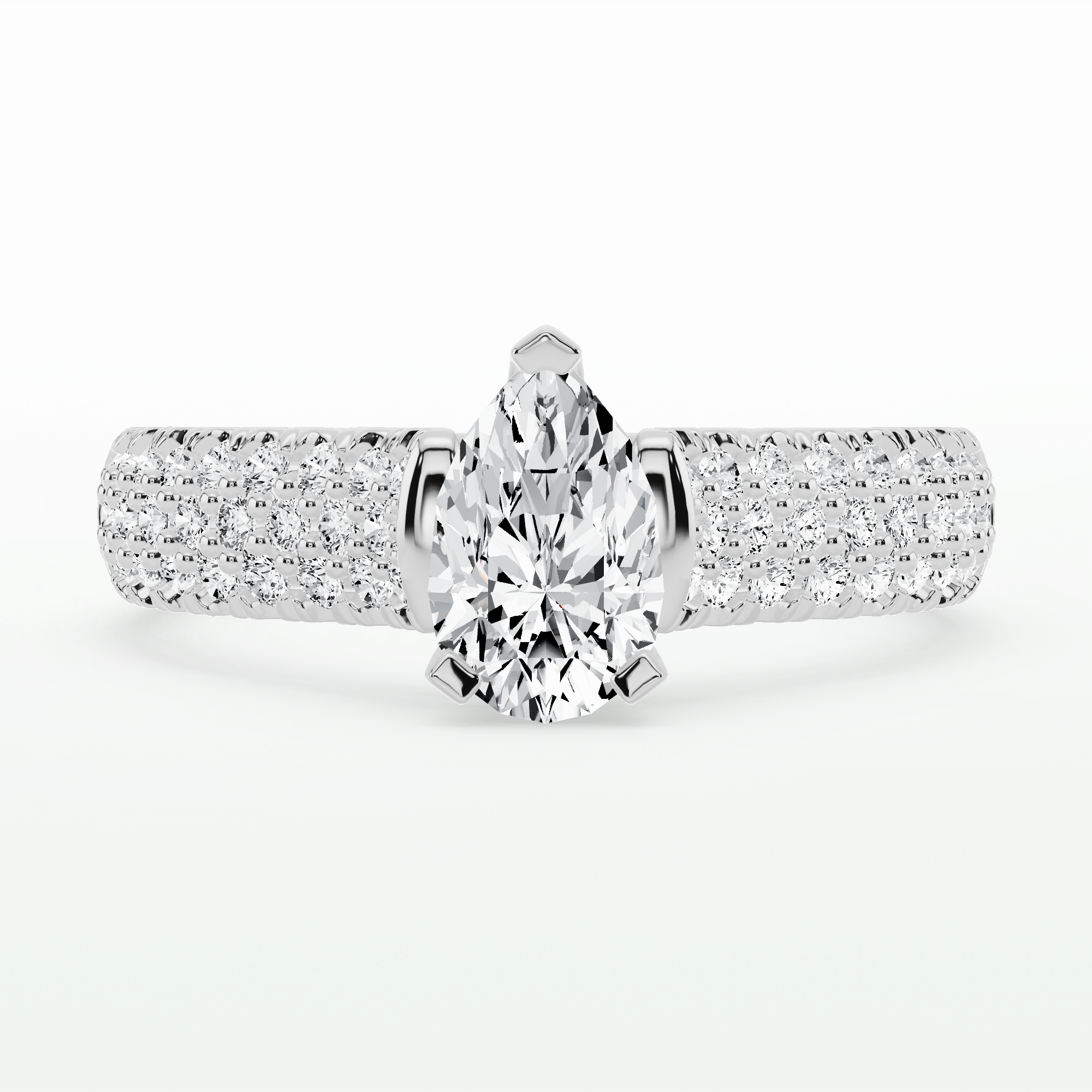 Oasis Solitaire Ring-Pear