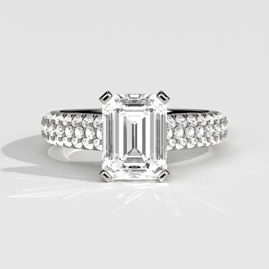 Buy Oasis Solitaire Ring-Emerald Cut at Best Price