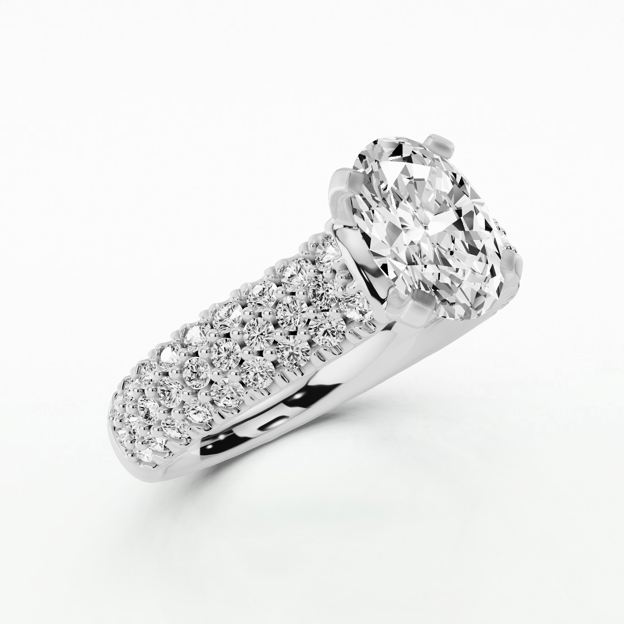 Oasis Solitaire Ring-Oval