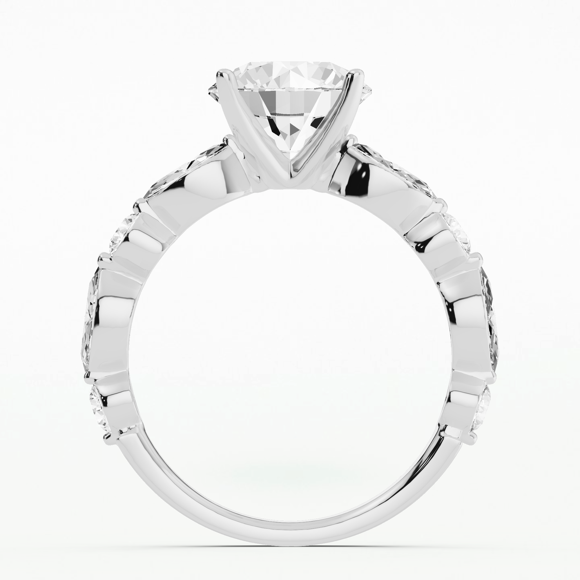 The Only Alternative Engagement Ring-Round