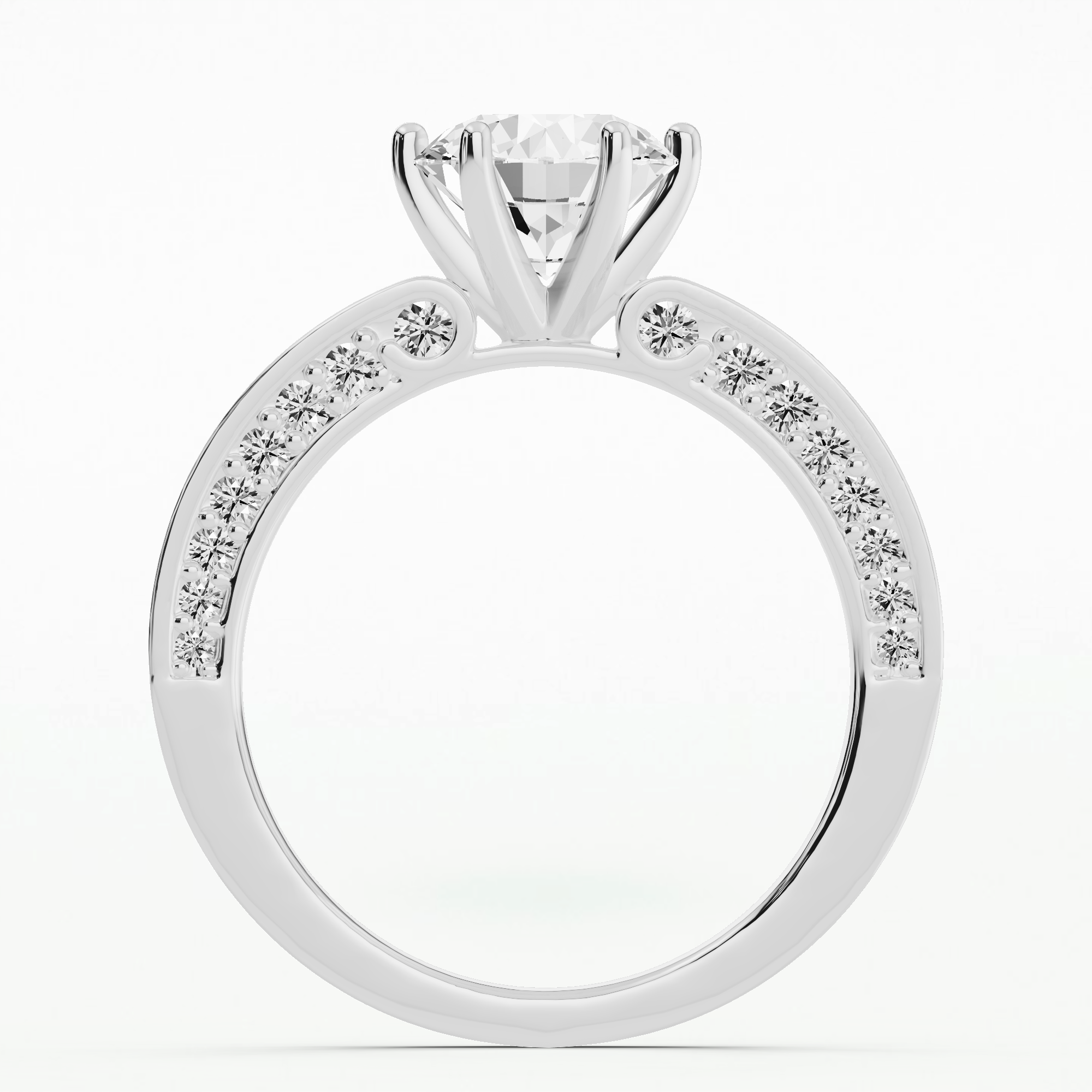Vintage Solitaire Ring-Round