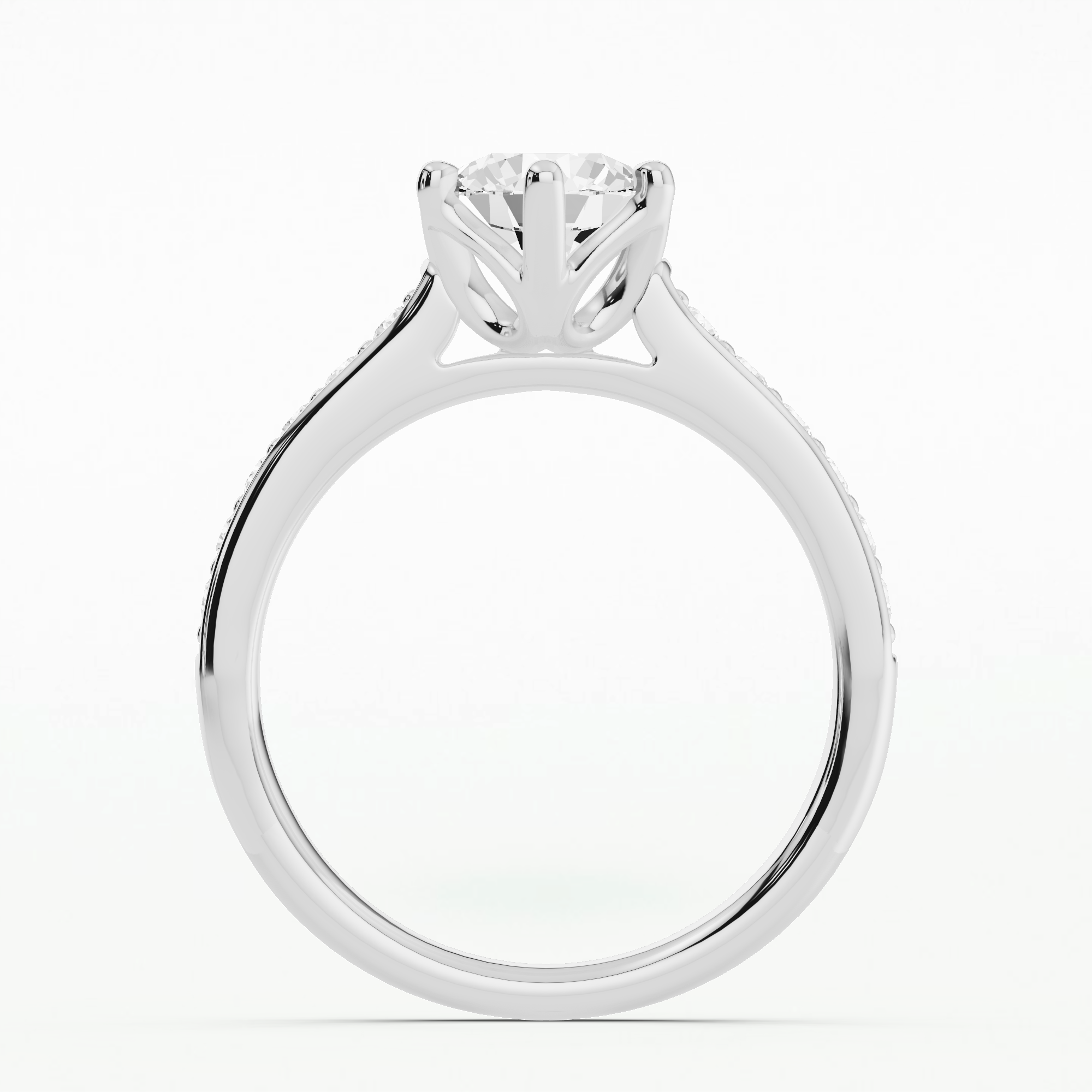 Tulip Solitaire Ring-Round