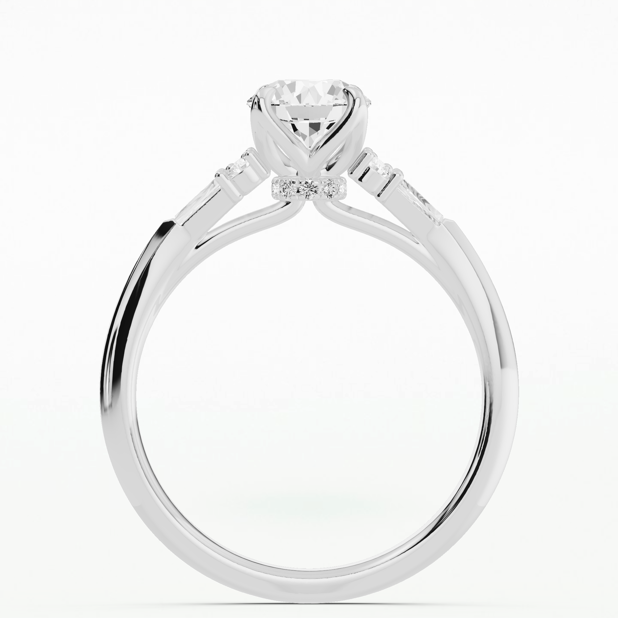 Selena Solitaire Ring-Round