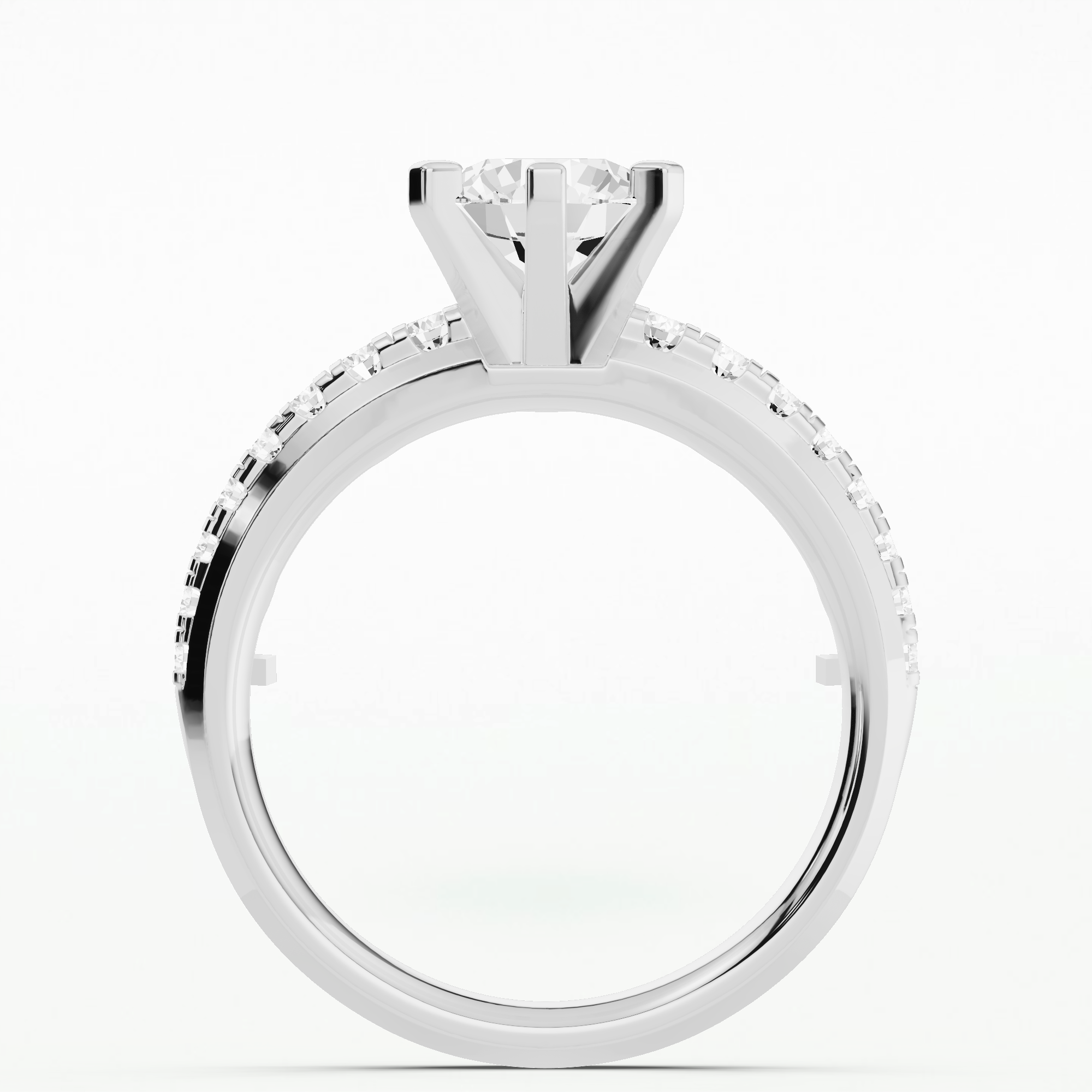 Maya Solitaire Diamond Ring-Round