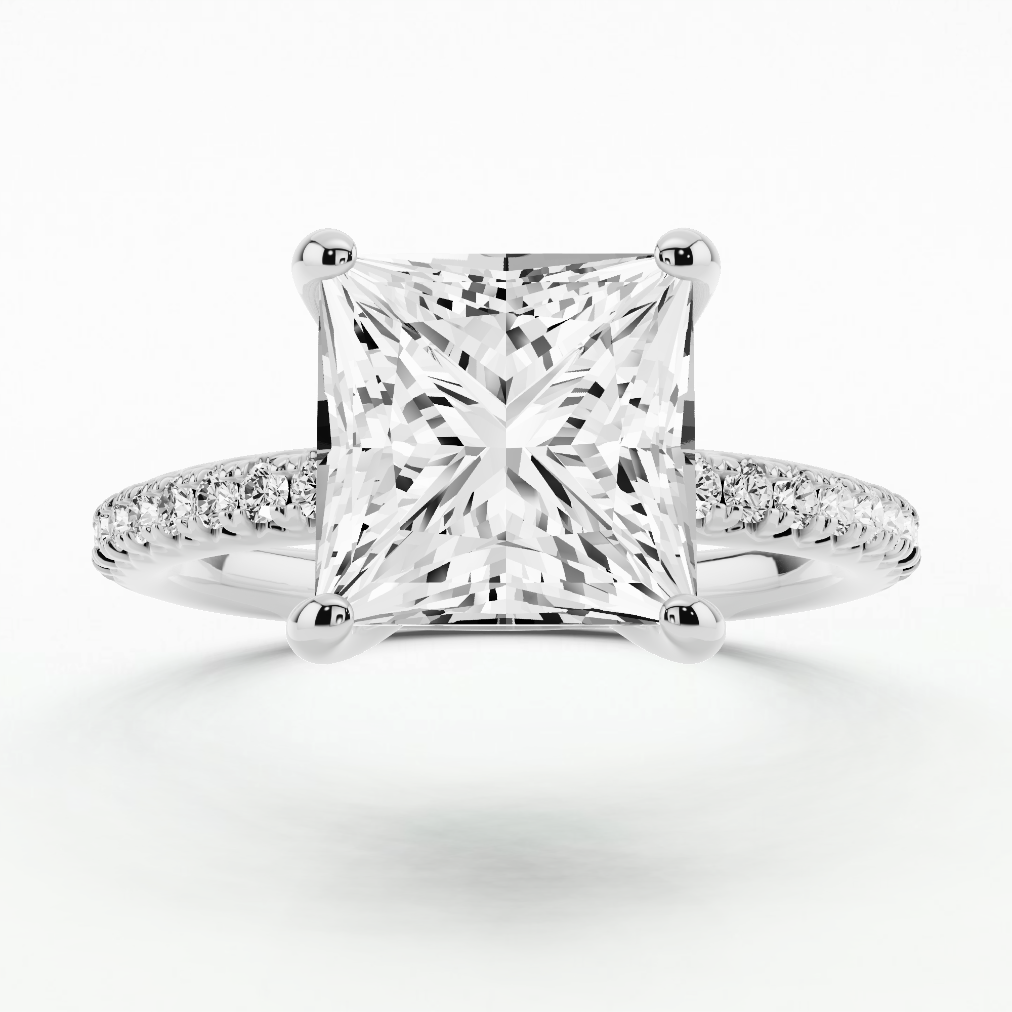 Grace Solitaire Diamond Ring-Princess