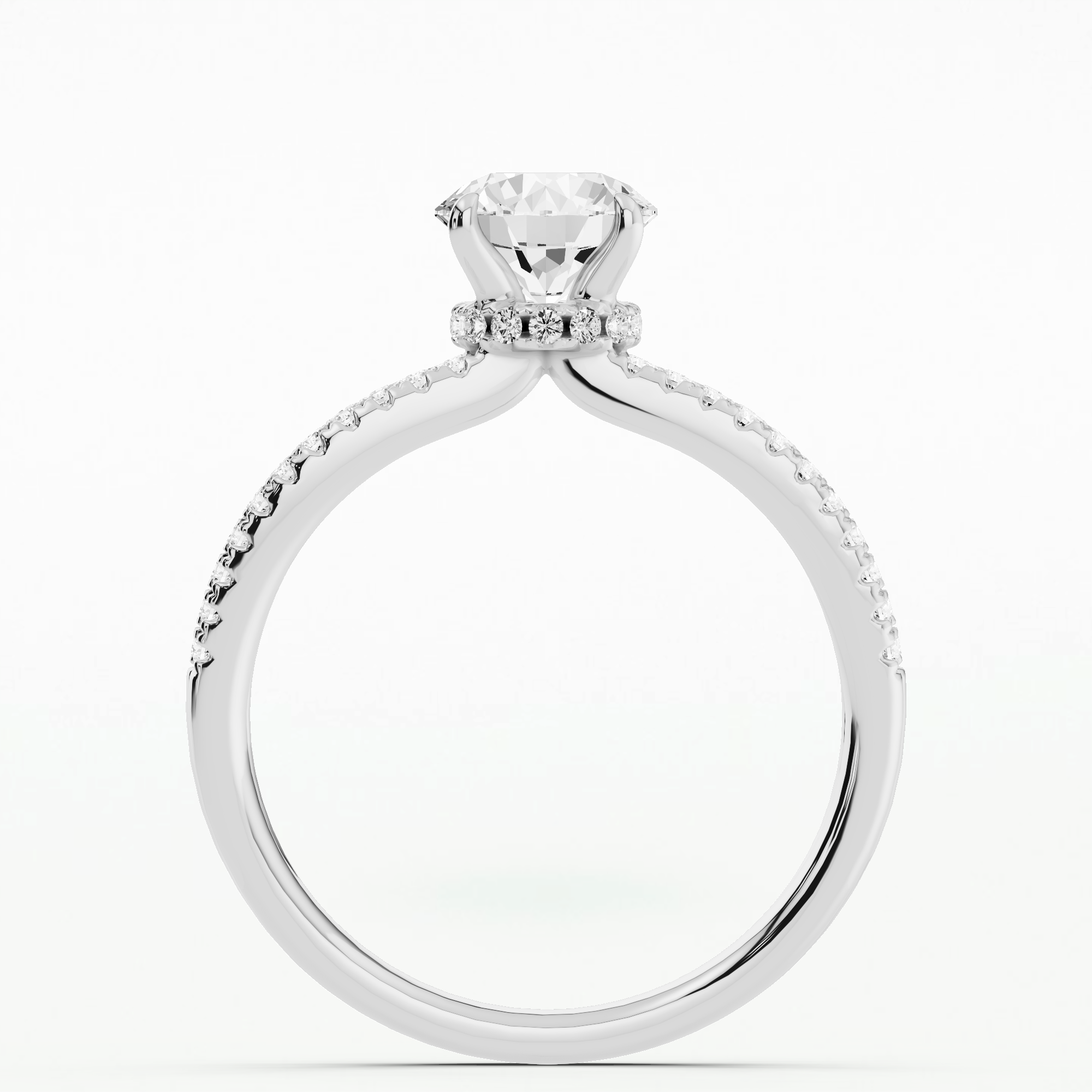 Oasis Solitaire Ring - Round