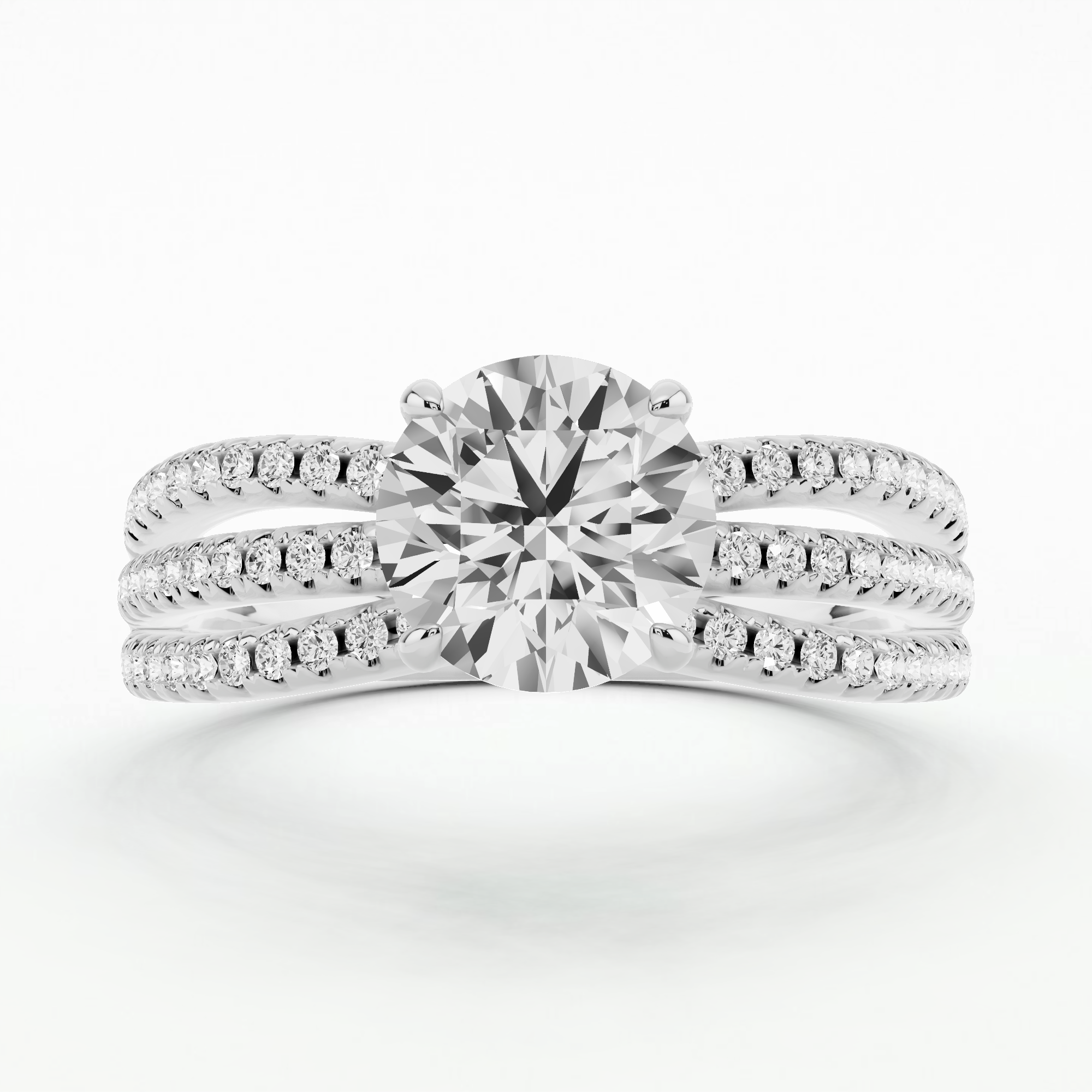 Oasis Solitaire Ring - Round