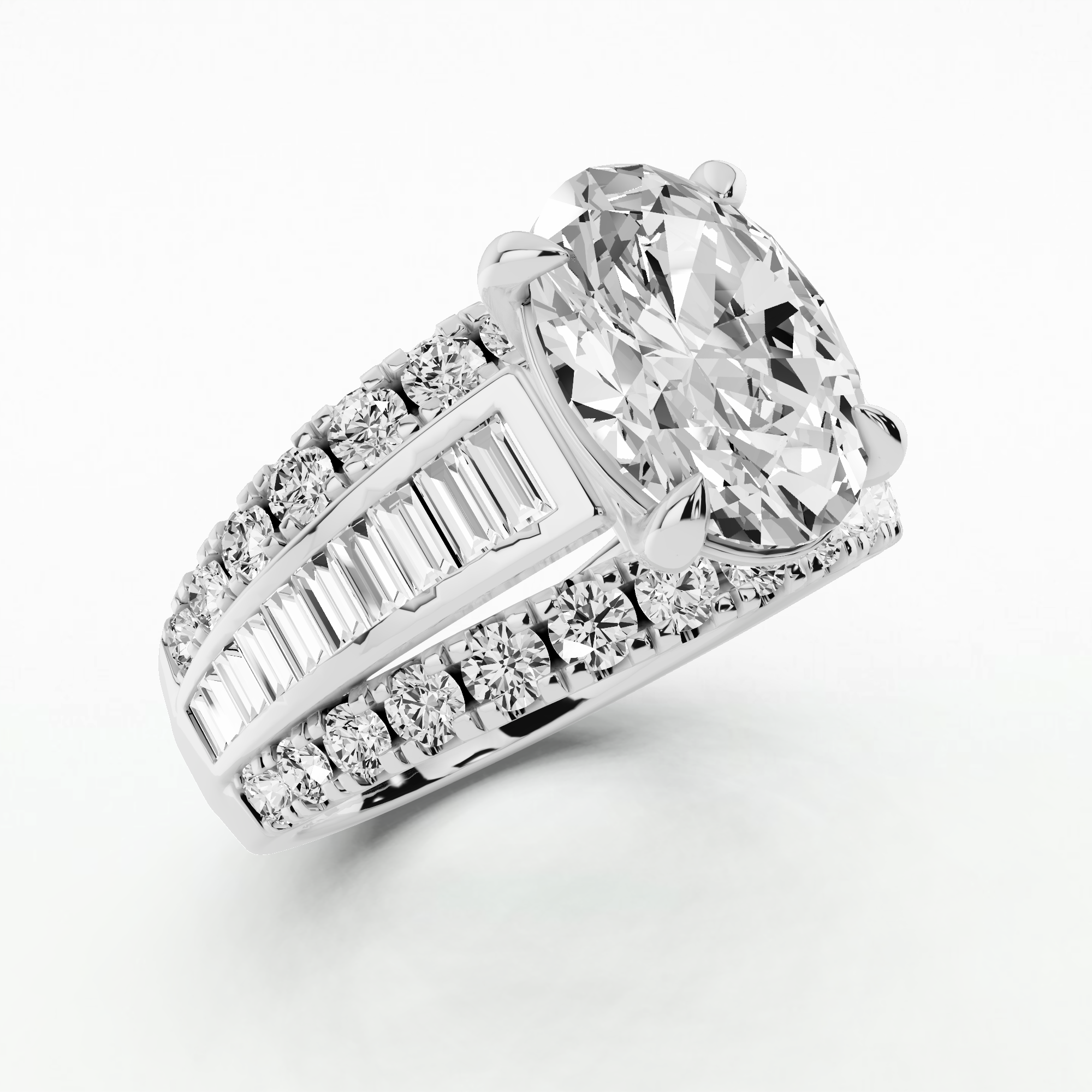 Solara Crown Ring-Oval