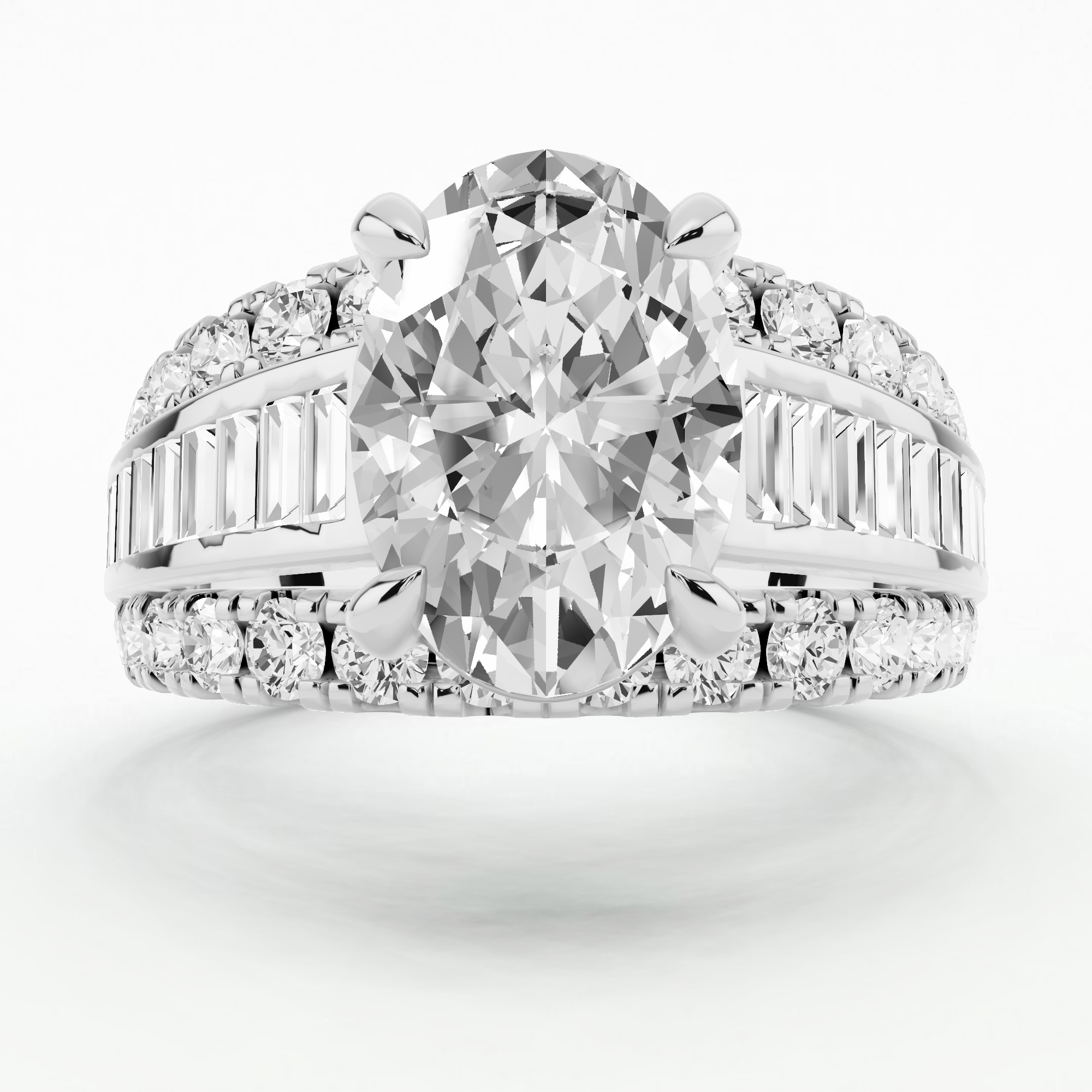 Solara Crown Ring-Oval