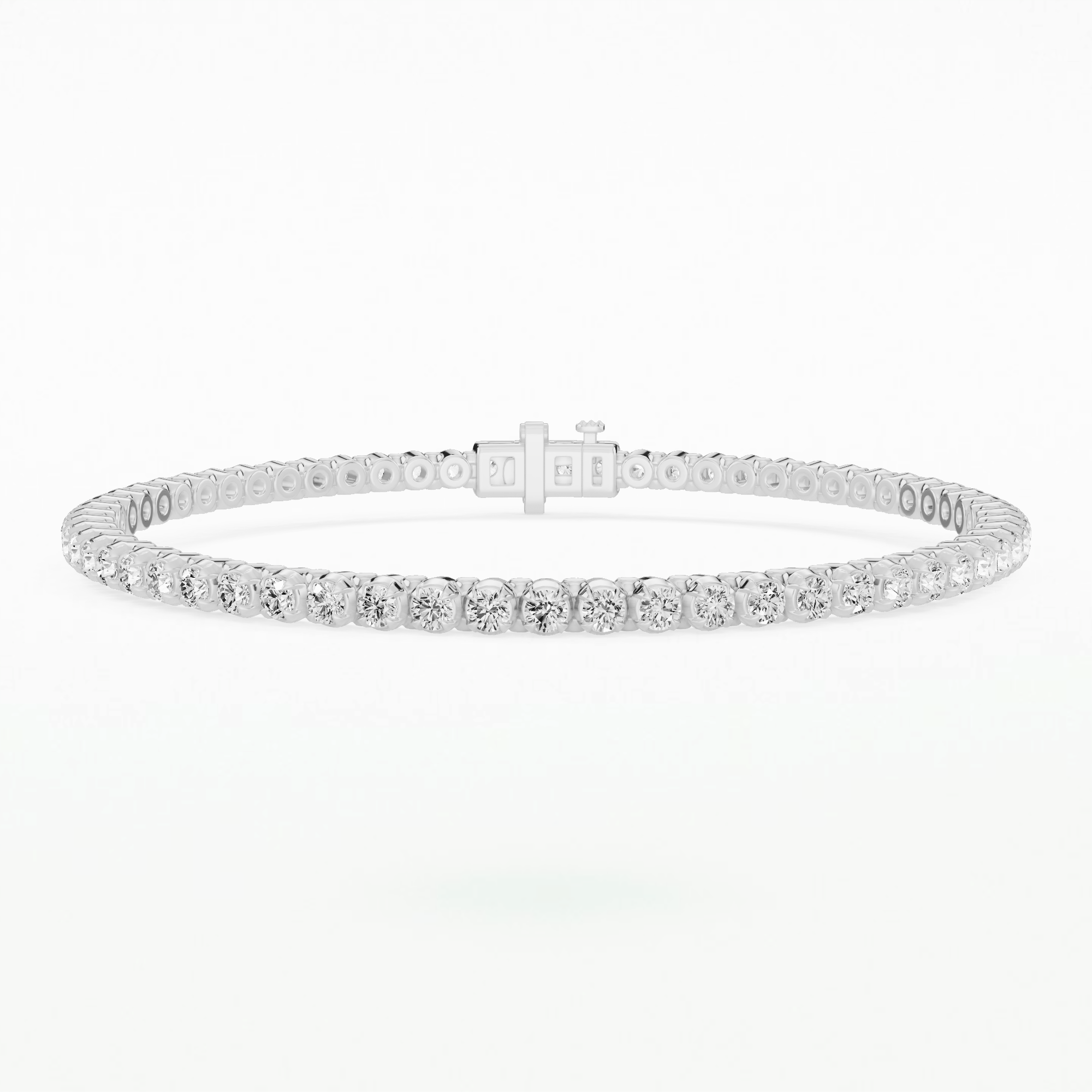 Le Chocolat Tennis Bracelet-Round