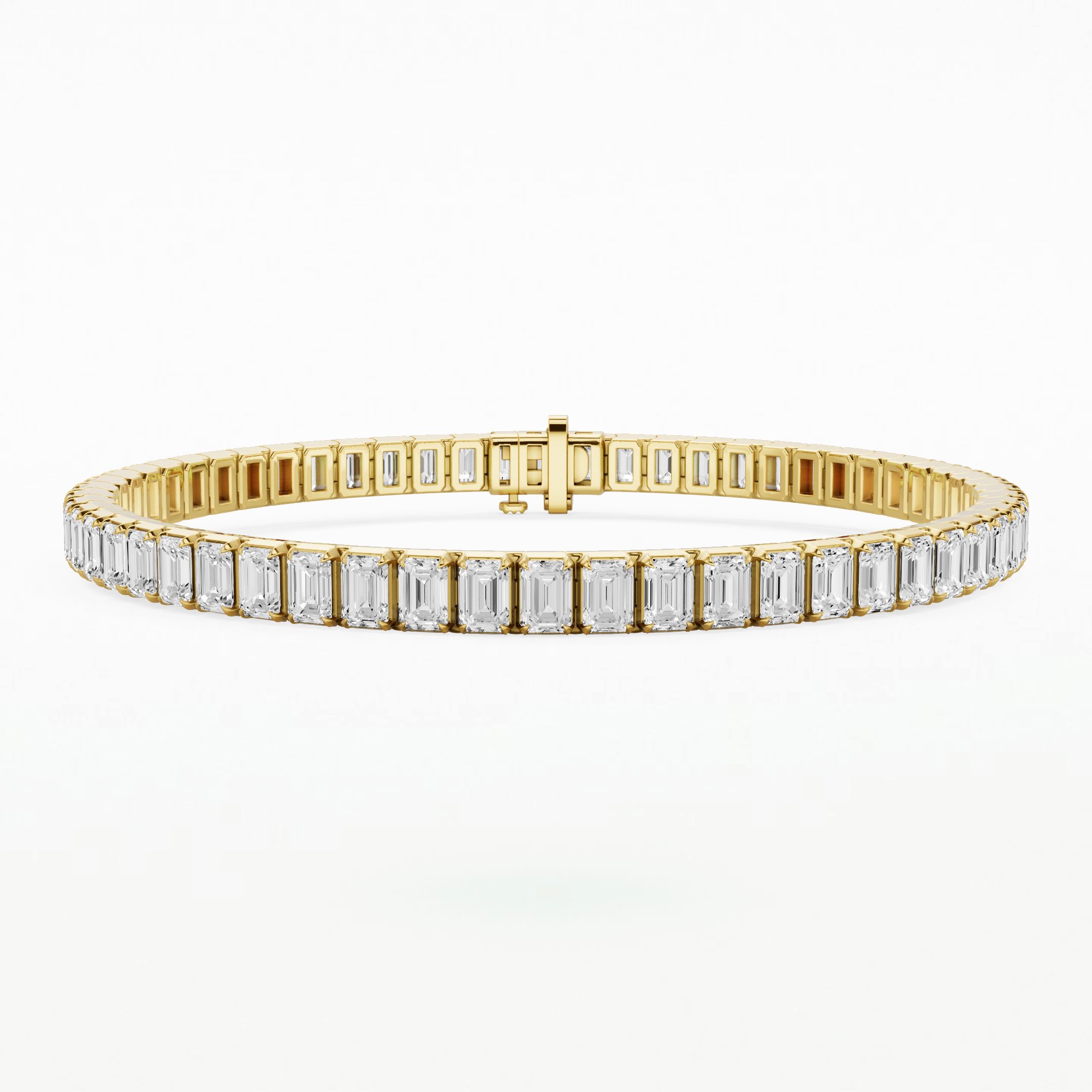 Le Chocolat Tennis Bracelet-Emerald Cut